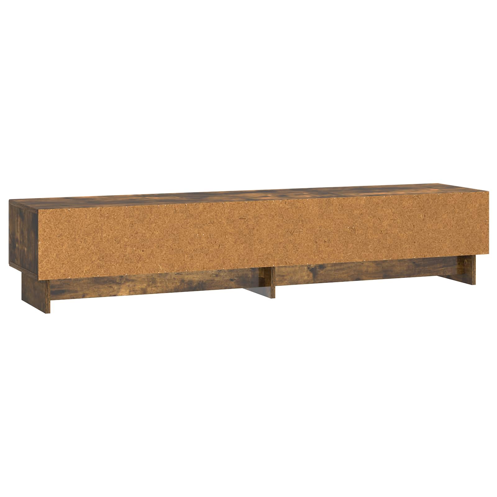 Meuble TV Chêne fumé 147 x 34,5 x 30 cm Bois d'ingénierie - XIOS