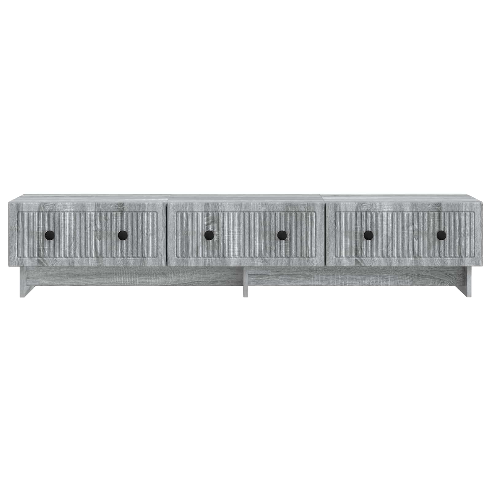 Meuble TV Sonoma gris 147 x 34,5 x 30 cm Bois d'ingénierie - XIOS