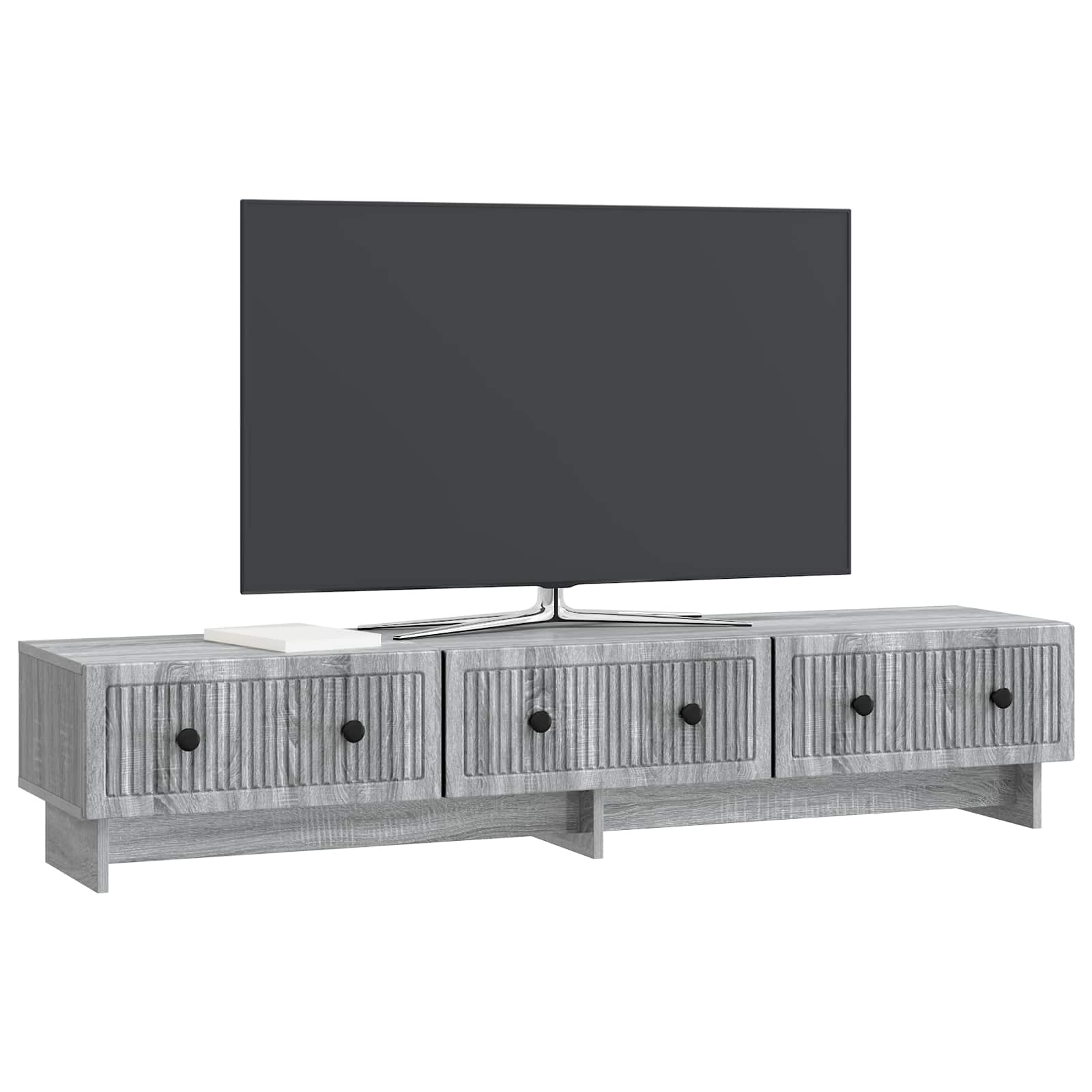 Meuble TV Sonoma gris 147 x 34,5 x 30 cm Bois d'ingénierie - XIOS