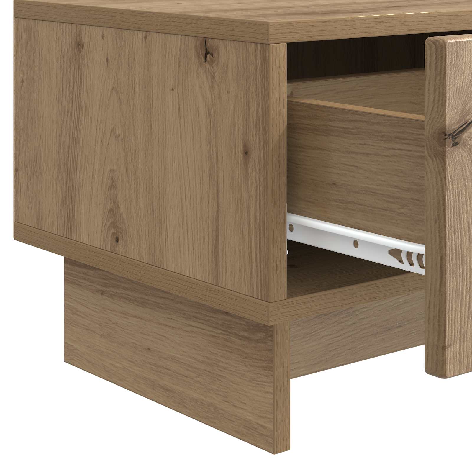 Meuble TV Chêne artisanal 147 x 34,5 x 30 cm Bois d'ingénierie - XIOS