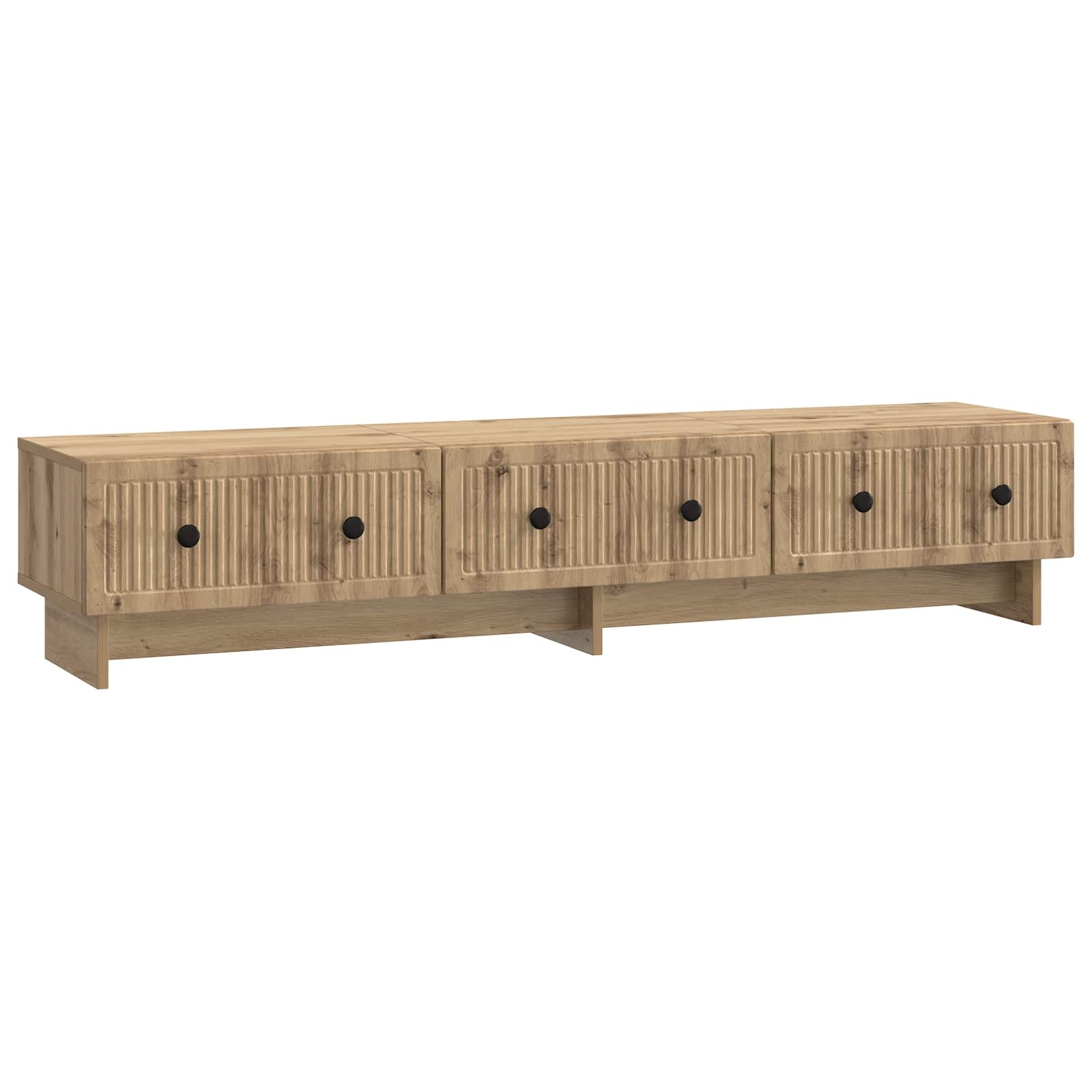 Meuble TV Chêne artisanal 147 x 34,5 x 30 cm Bois d'ingénierie - XIOS