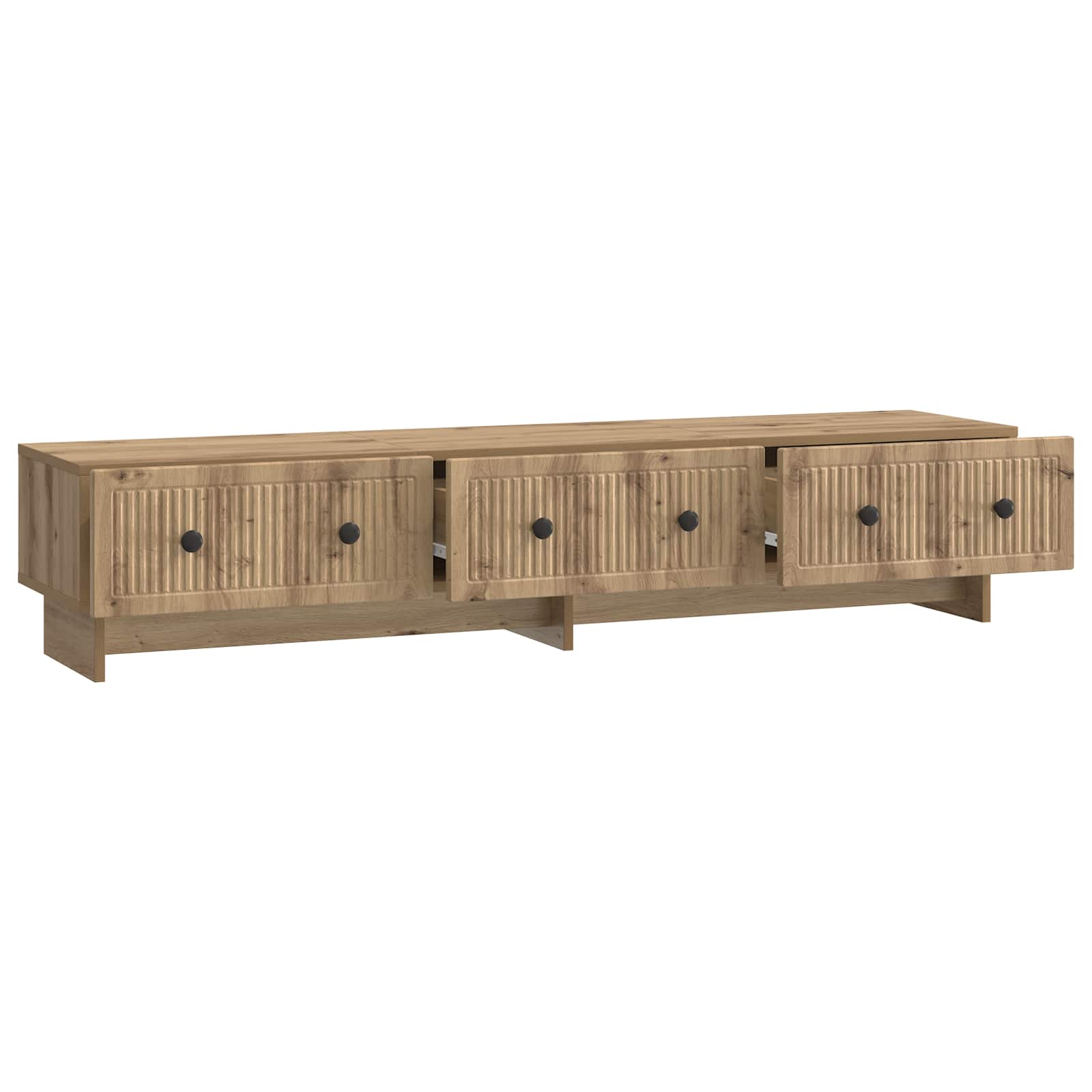 Meuble TV Chêne artisanal 147 x 34,5 x 30 cm Bois d'ingénierie - XIOS