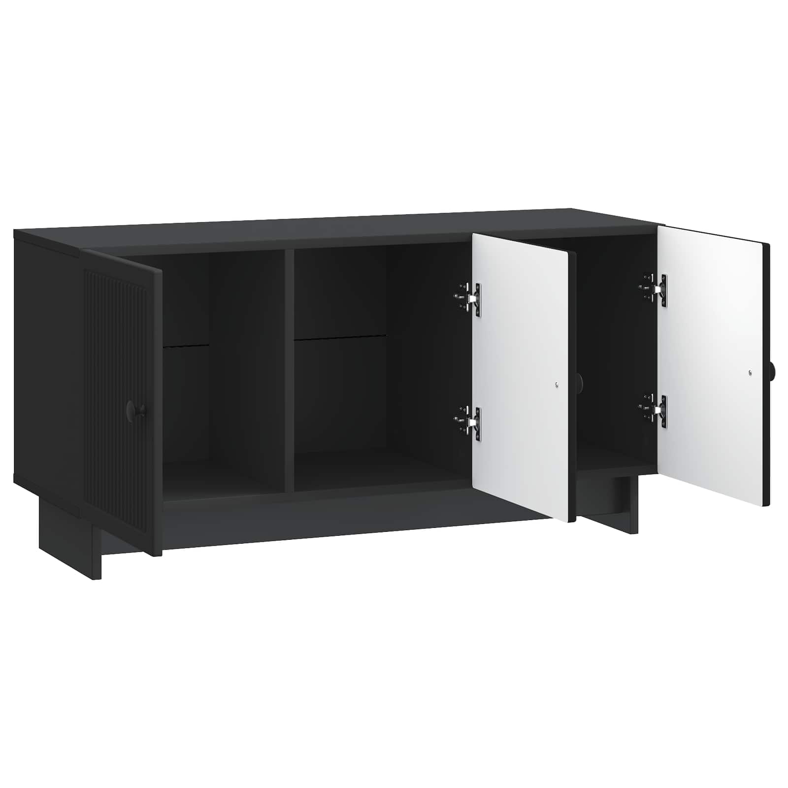 Meuble TV Noir 99 x 34,5 x 50 cm Bois d'ingénierie - XIOS