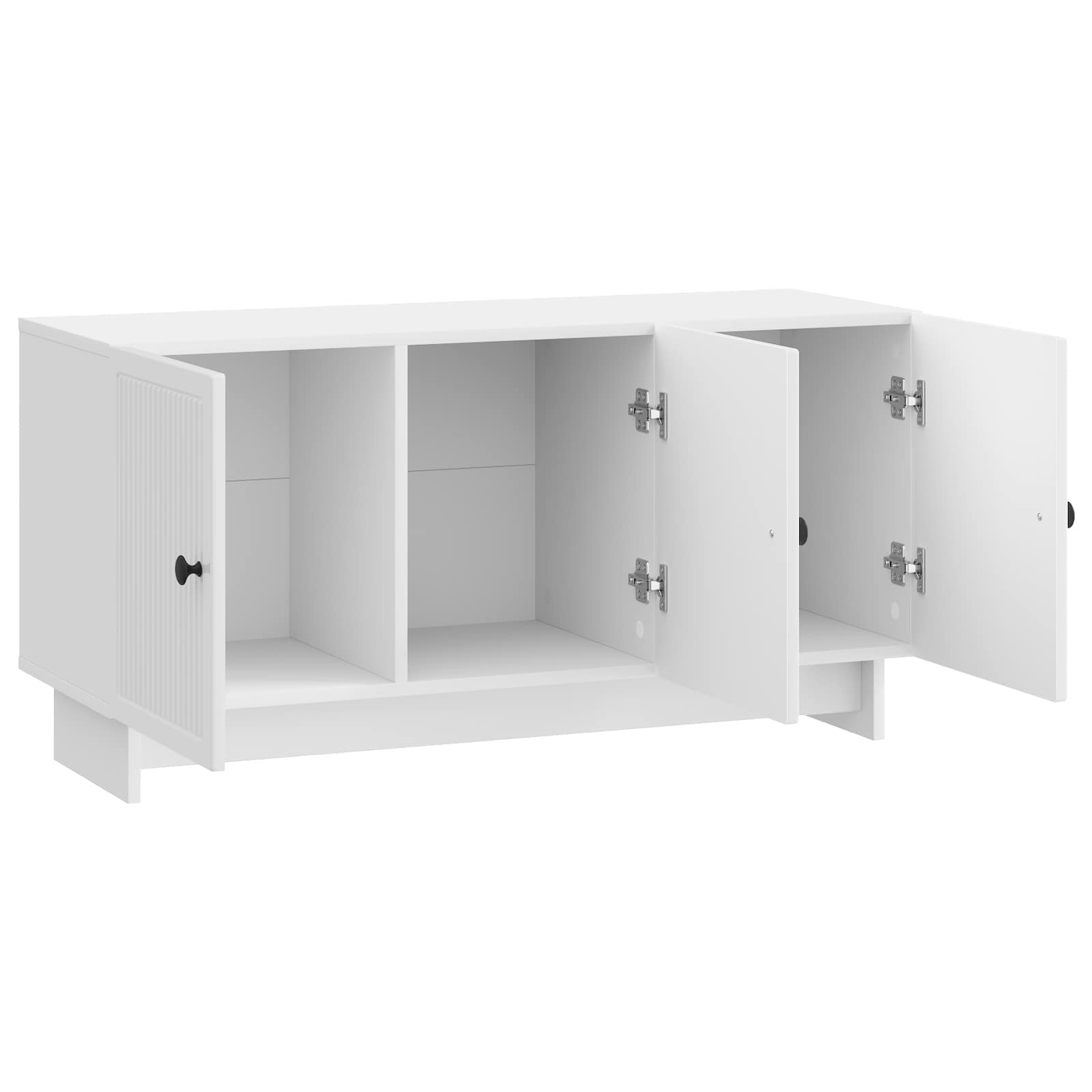Meuble TV Blanc brillant 99 x 34,5 x 50 cm Bois d'ingénierie - XIOS