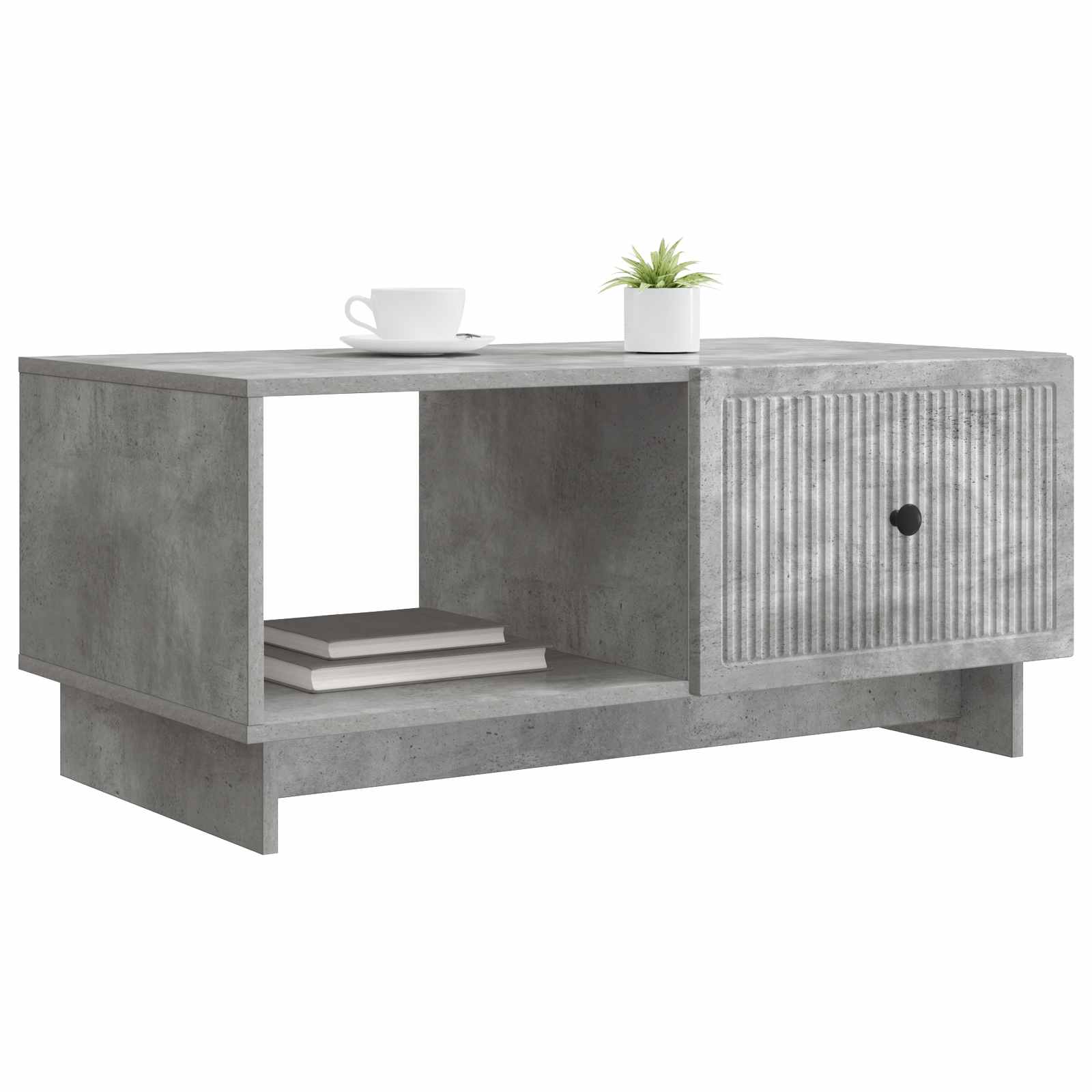 Table basse Gris béton 90 x 50 x 40 cm Bois d'ingénierie - XIOS