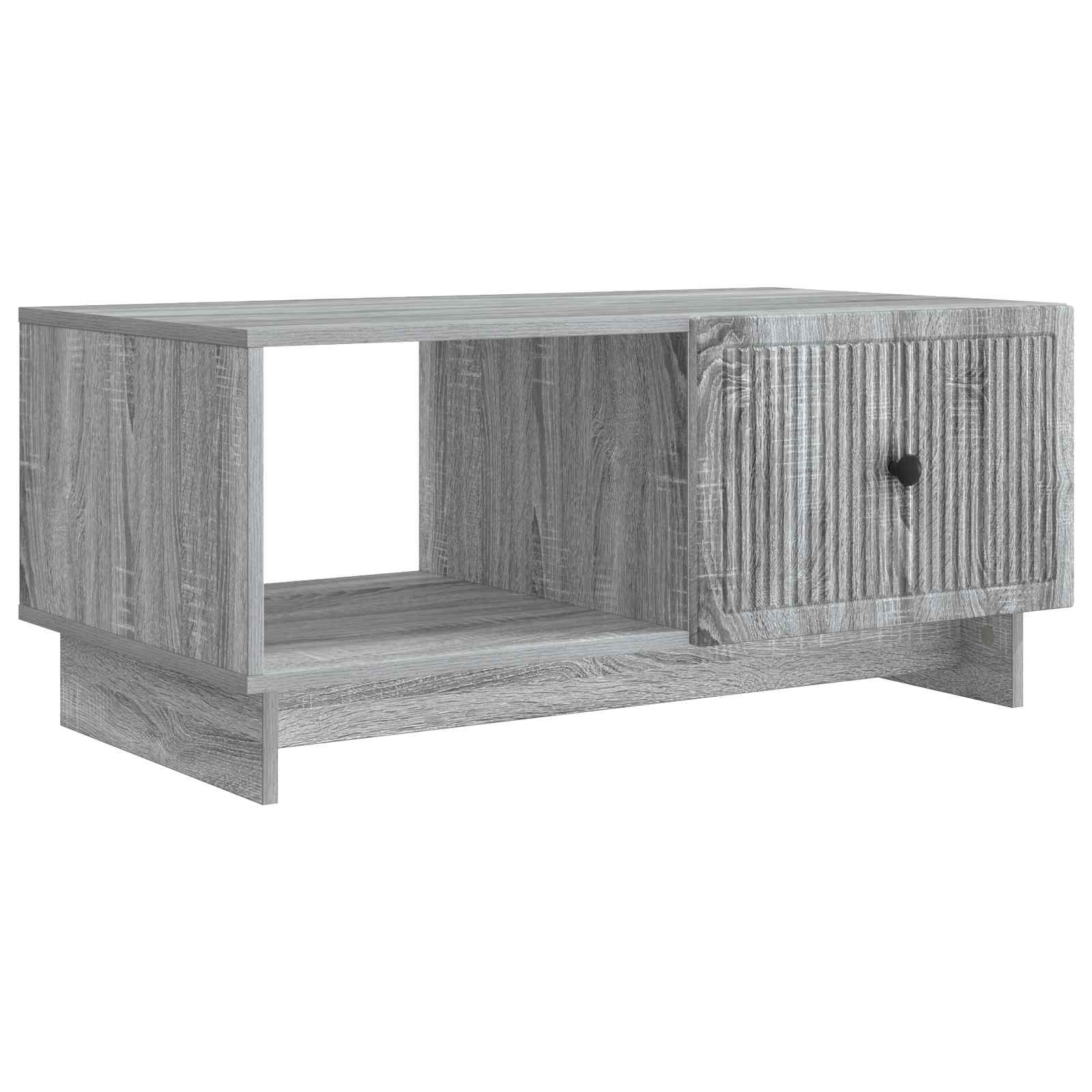 Table basse Sonoma gris 90 x 50 x 40 cm Bois d'ingénierie - XIOS