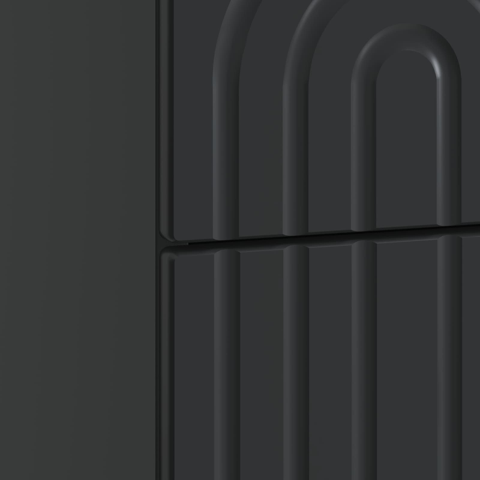 Cabinet de chevet Noir 43 x 34,5 x 48 cm Bois d'ingénierie - XIOS