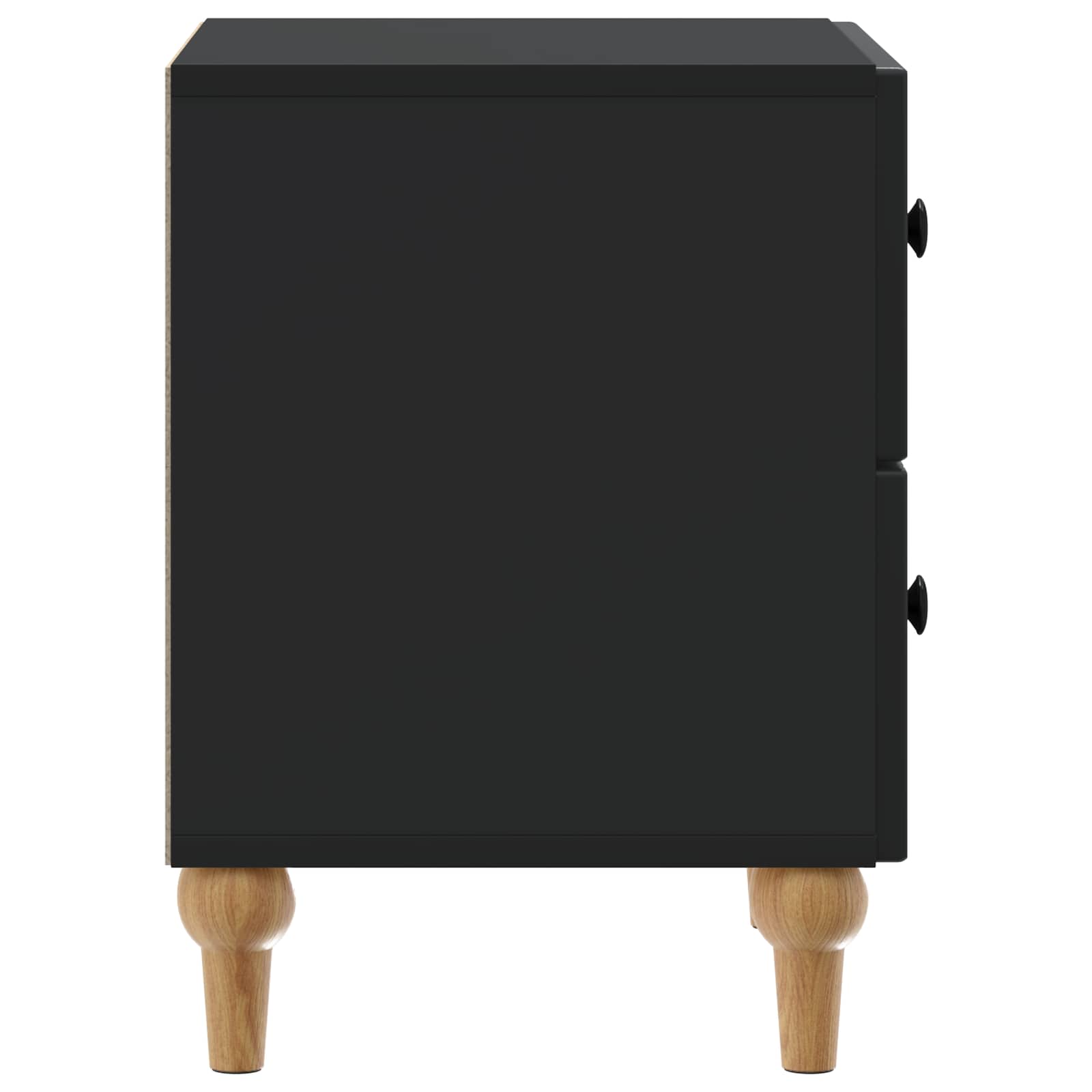 Cabinet de chevet Noir 43 x 34,5 x 48 cm Bois d'ingénierie - XIOS