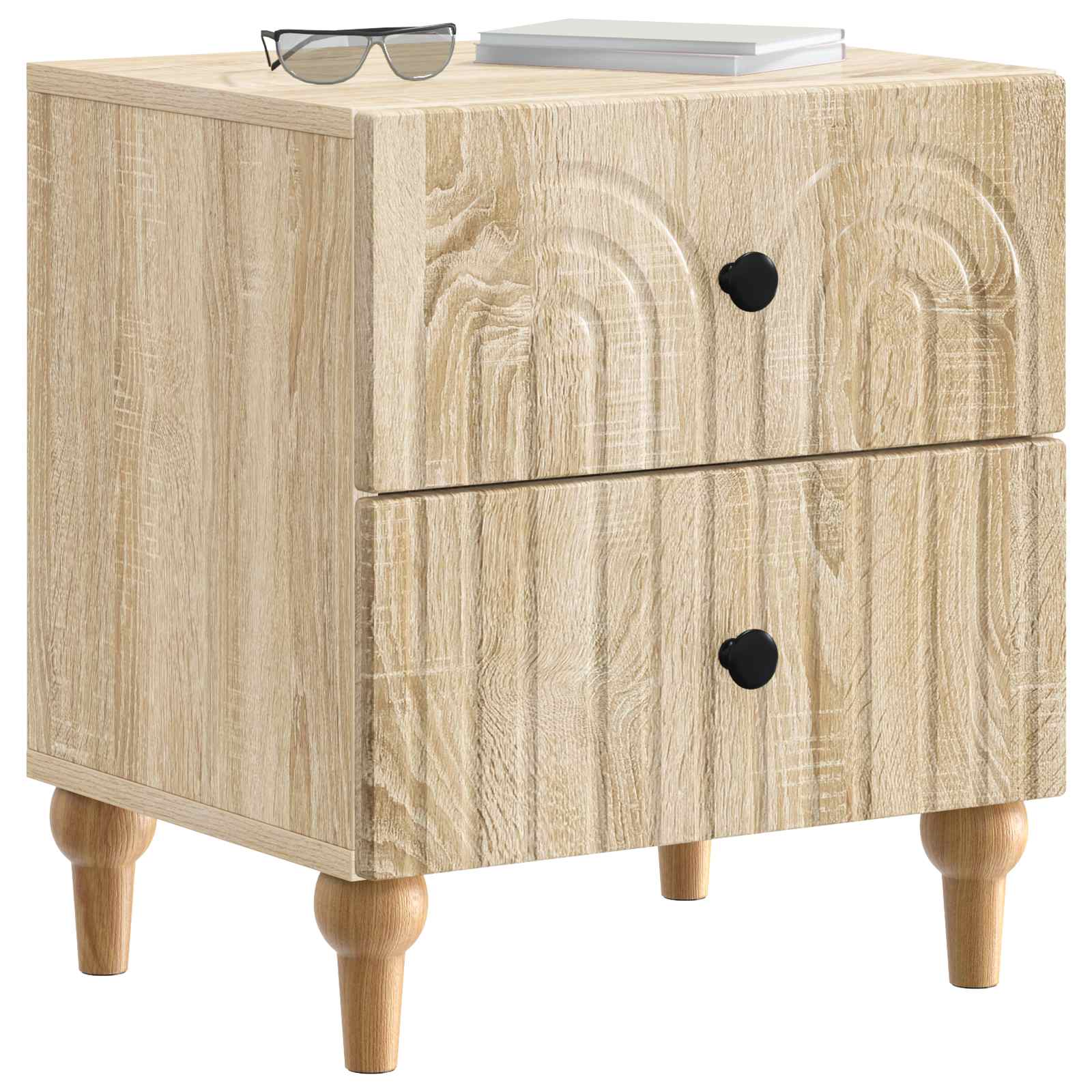 Cabinet de chevet 2 pcs Chêne Sonoma 43 x 34,5 x 48 cm - XIOS