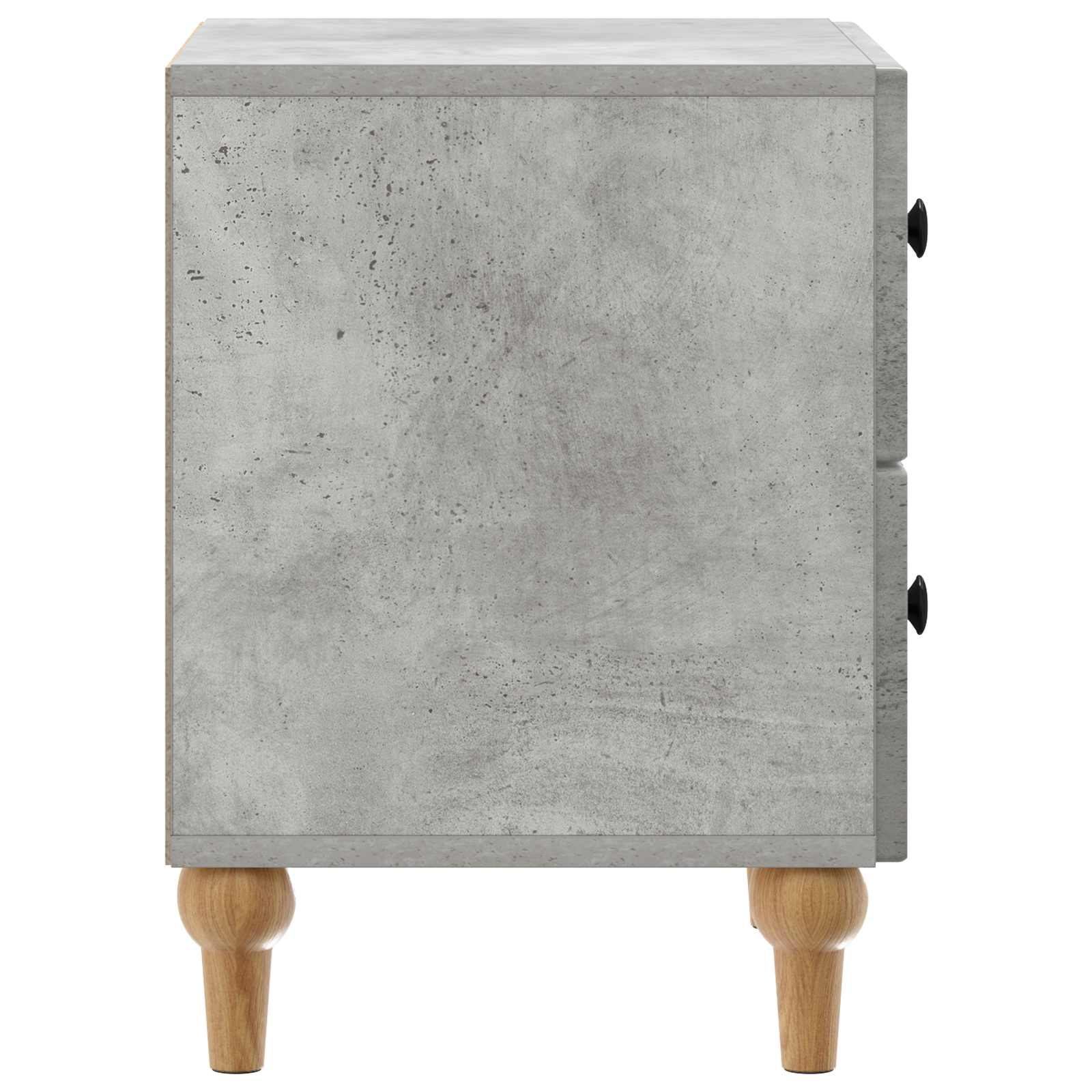 Cabinet de chevet 2 pcs Gris béton 43 x 34,5 x 48 cm - XIOS