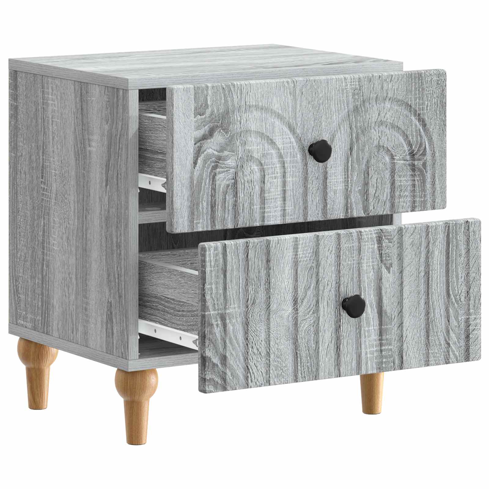 Cabinet de chevet 2 pcs Sonoma gris 43 x 34,5 x 48 cm - XIOS