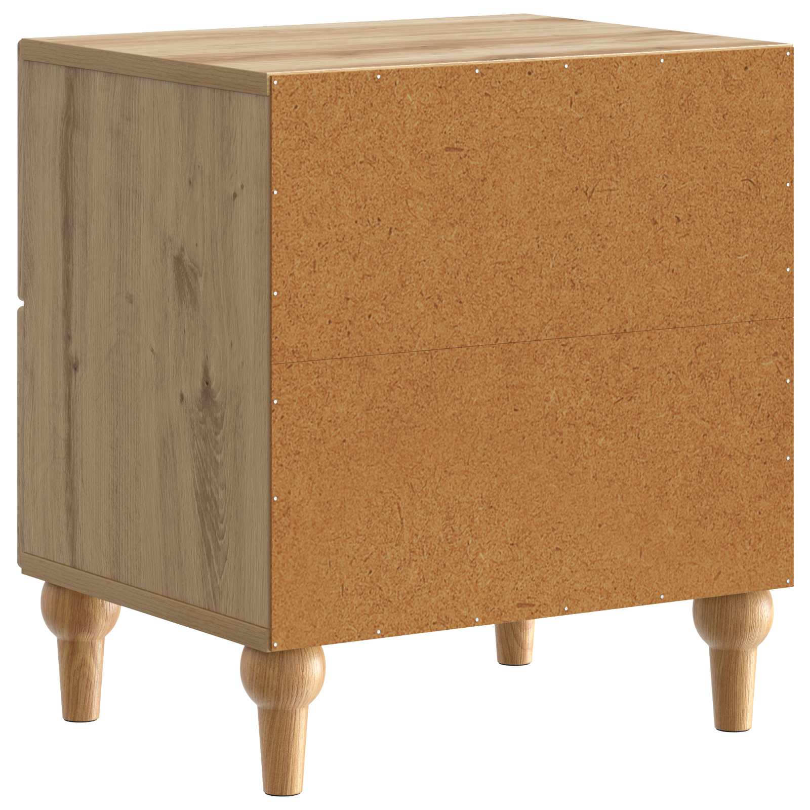 Cabinet de chevet avec tiroir Chêne artisanal 43 x 34,5 x 48 cm - XIOS