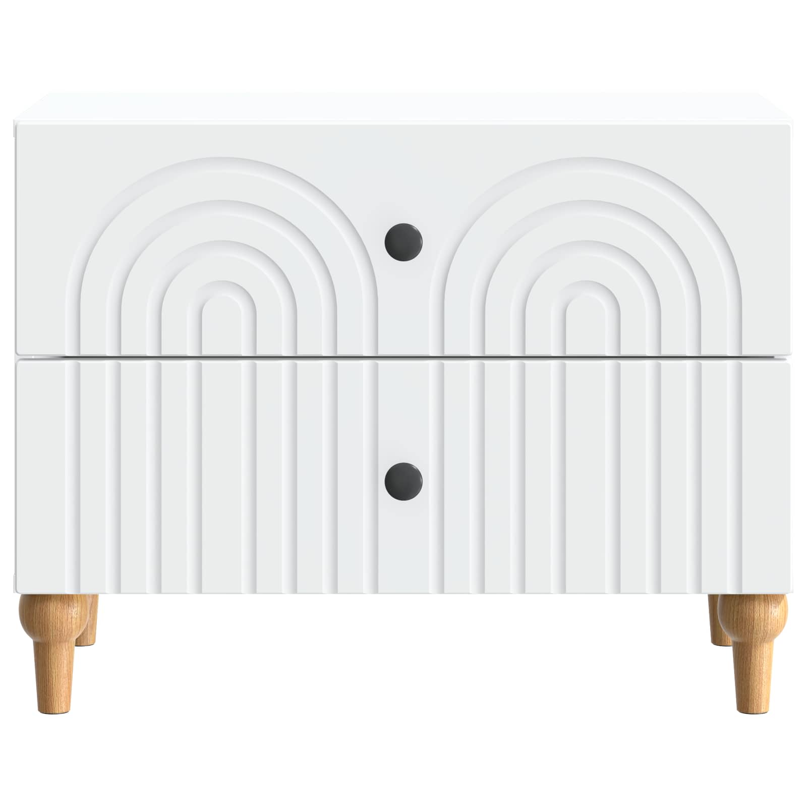 Cabinet de chevet Blanc 62 x 34,5 x 48 cm Bois d'ingénierie - XIOS