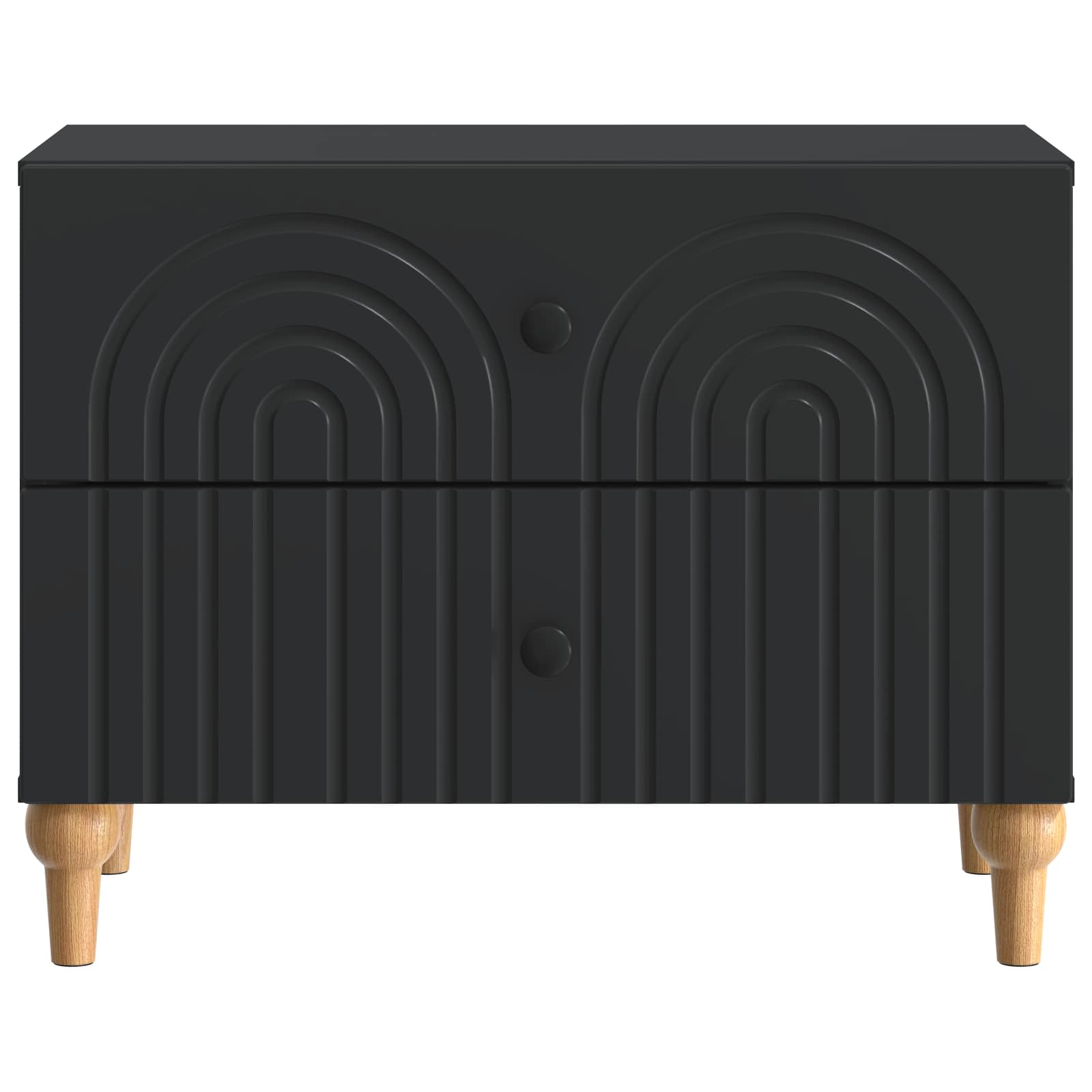 Cabinet de chevet Noir 62 x 34,5 x 48 cm Bois d'ingénierie - XIOS