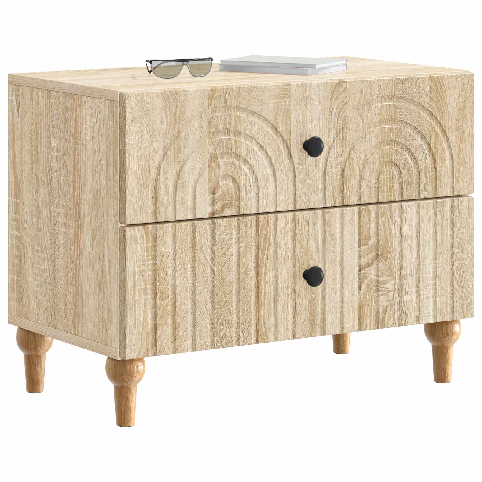 Cabinet de chevet avec tiroir Chêne Sonoma 62 x 34,5 x 48 cm - XIOS