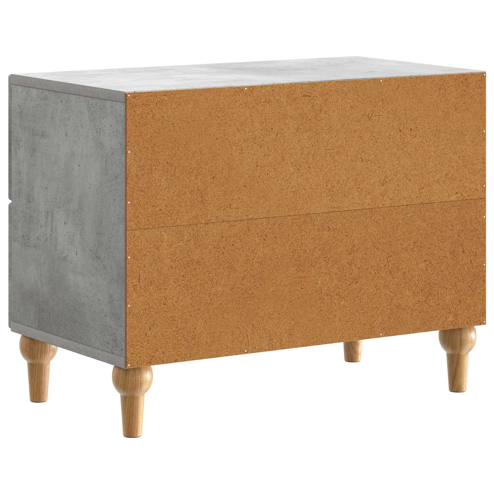 Cabinet de chevet avec tiroir Gris béton 62 x 34,5 x 48 cm - XIOS