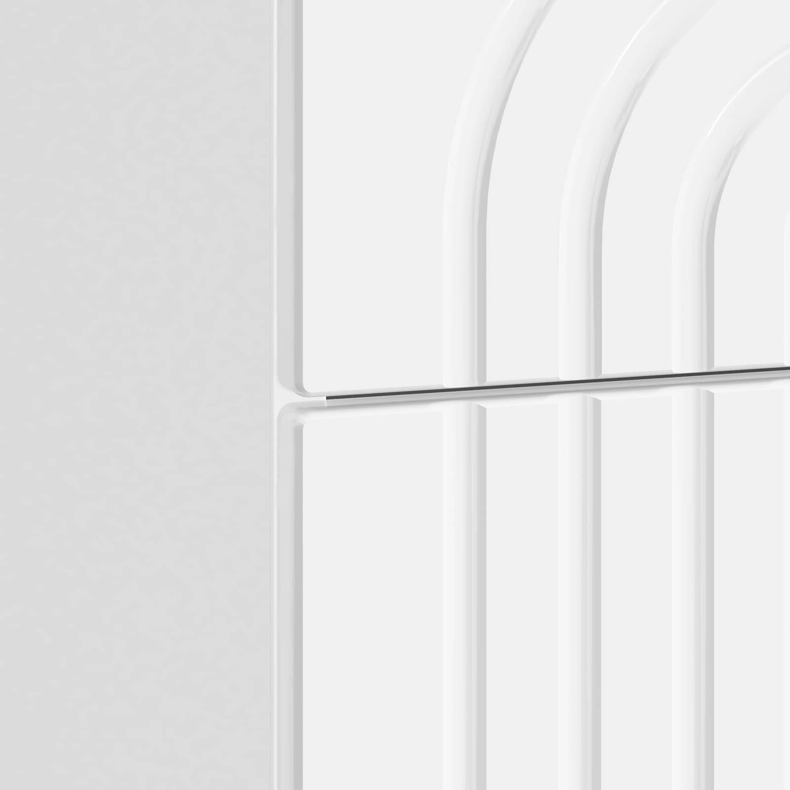 Cabinet de chevet avec tiroir Blanc brillant 62 x 34,5 x 48 cm - XIOS