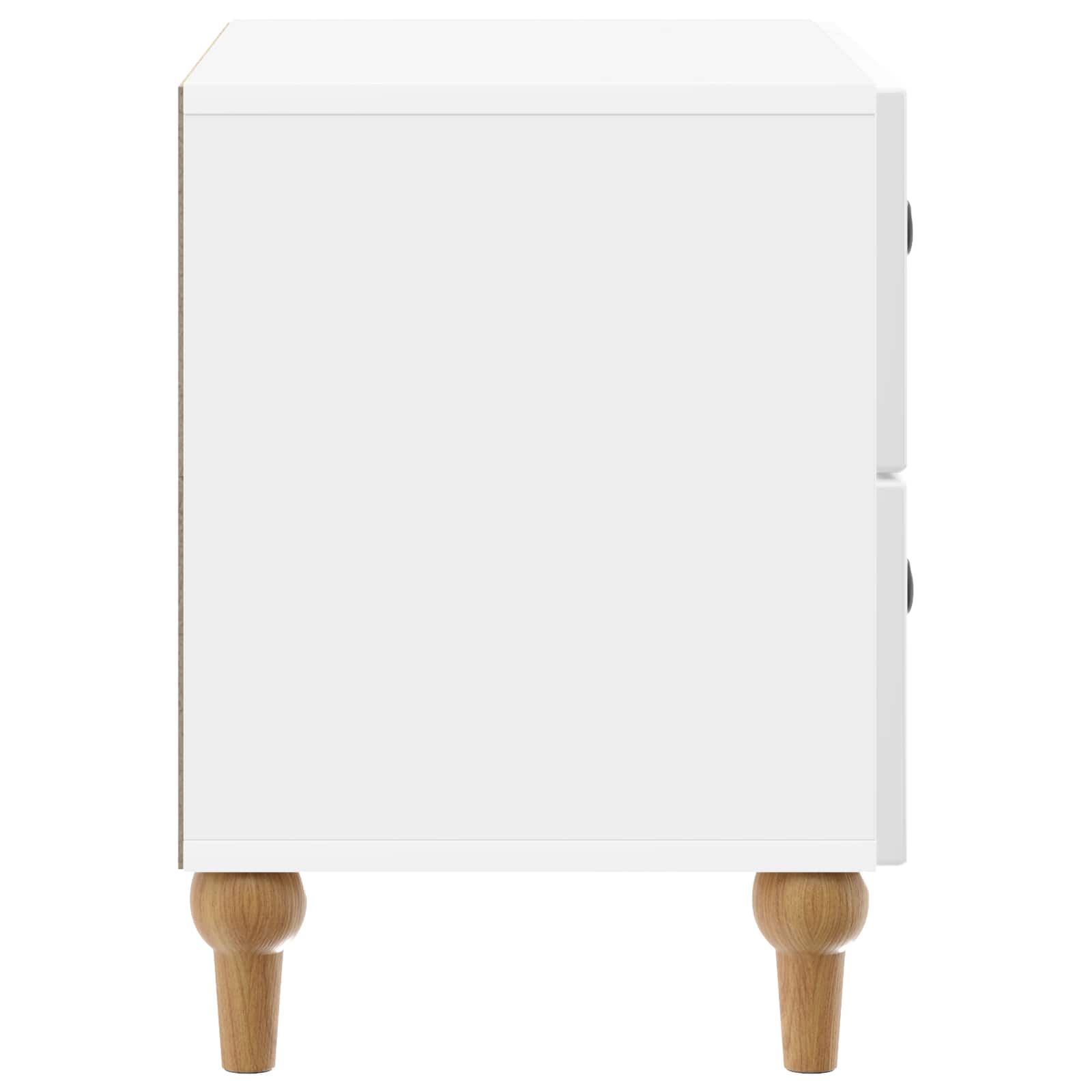Cabinet de chevet avec tiroir Blanc brillant 62 x 34,5 x 48 cm - XIOS