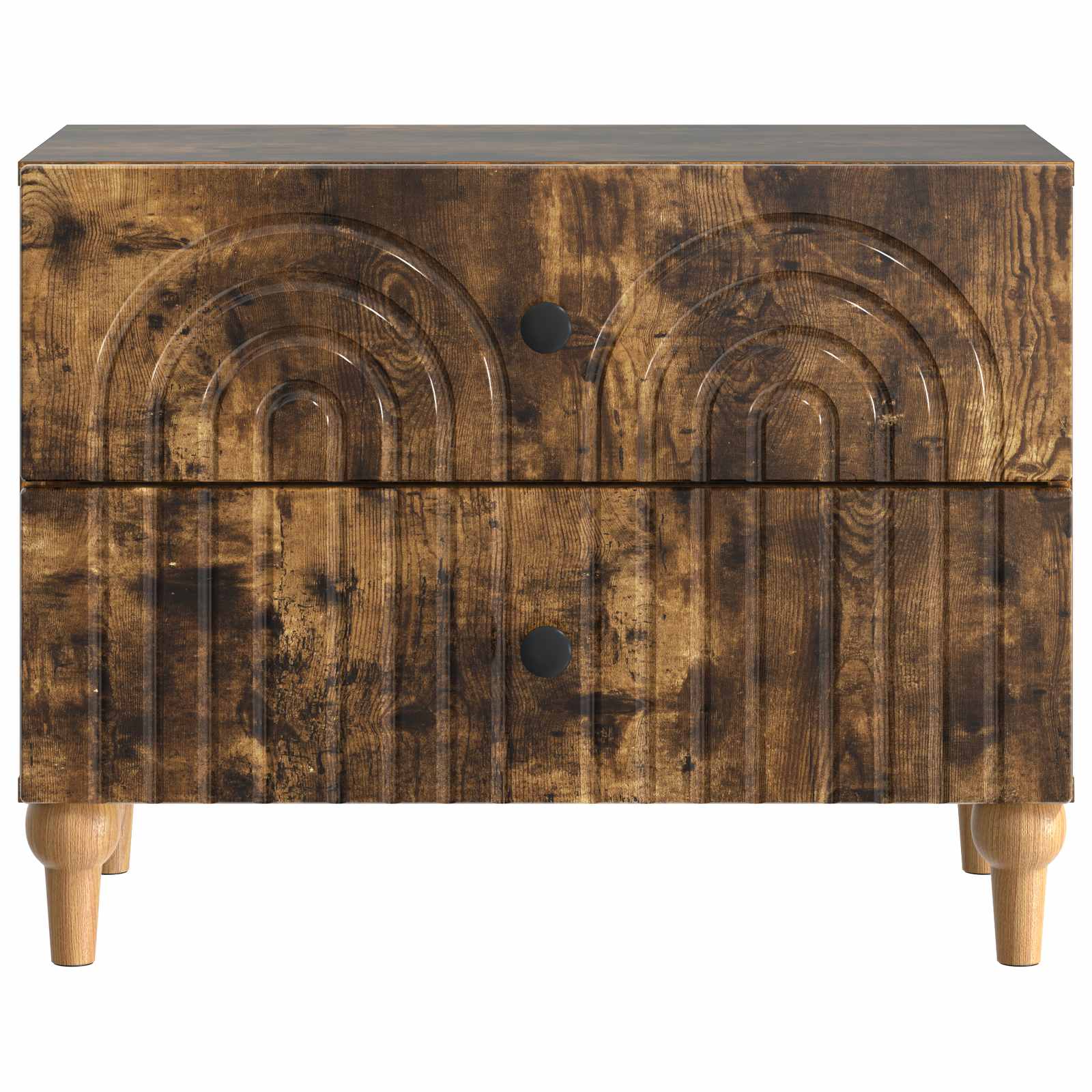 Cabinet de chevet avec tiroir Chêne fumé 62 x 34,5 x 48 cm - XIOS