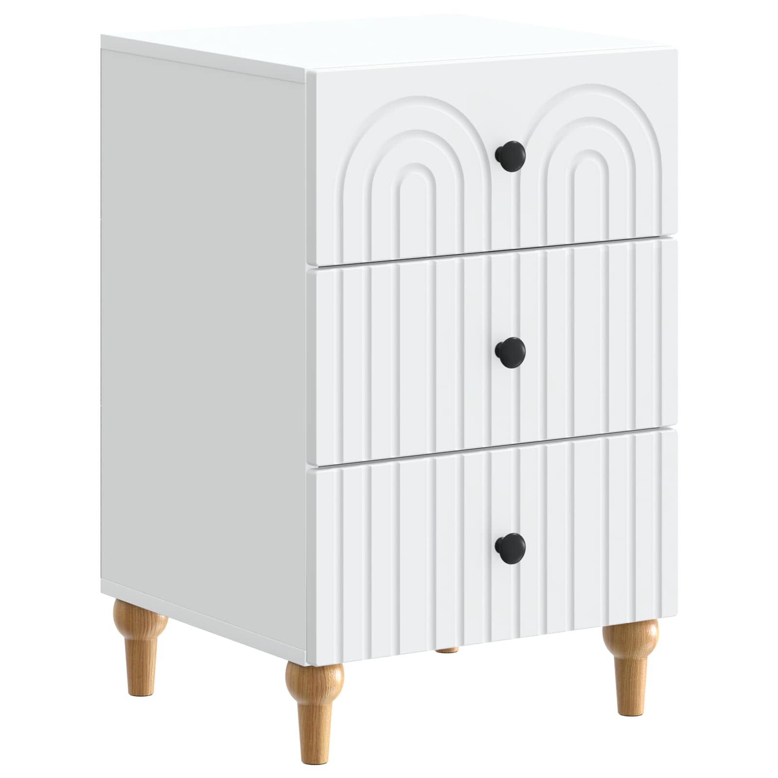 Cabinet de chevet Blanc 43 x 41 x 66,5 cm Bois d'ingénierie - XIOS