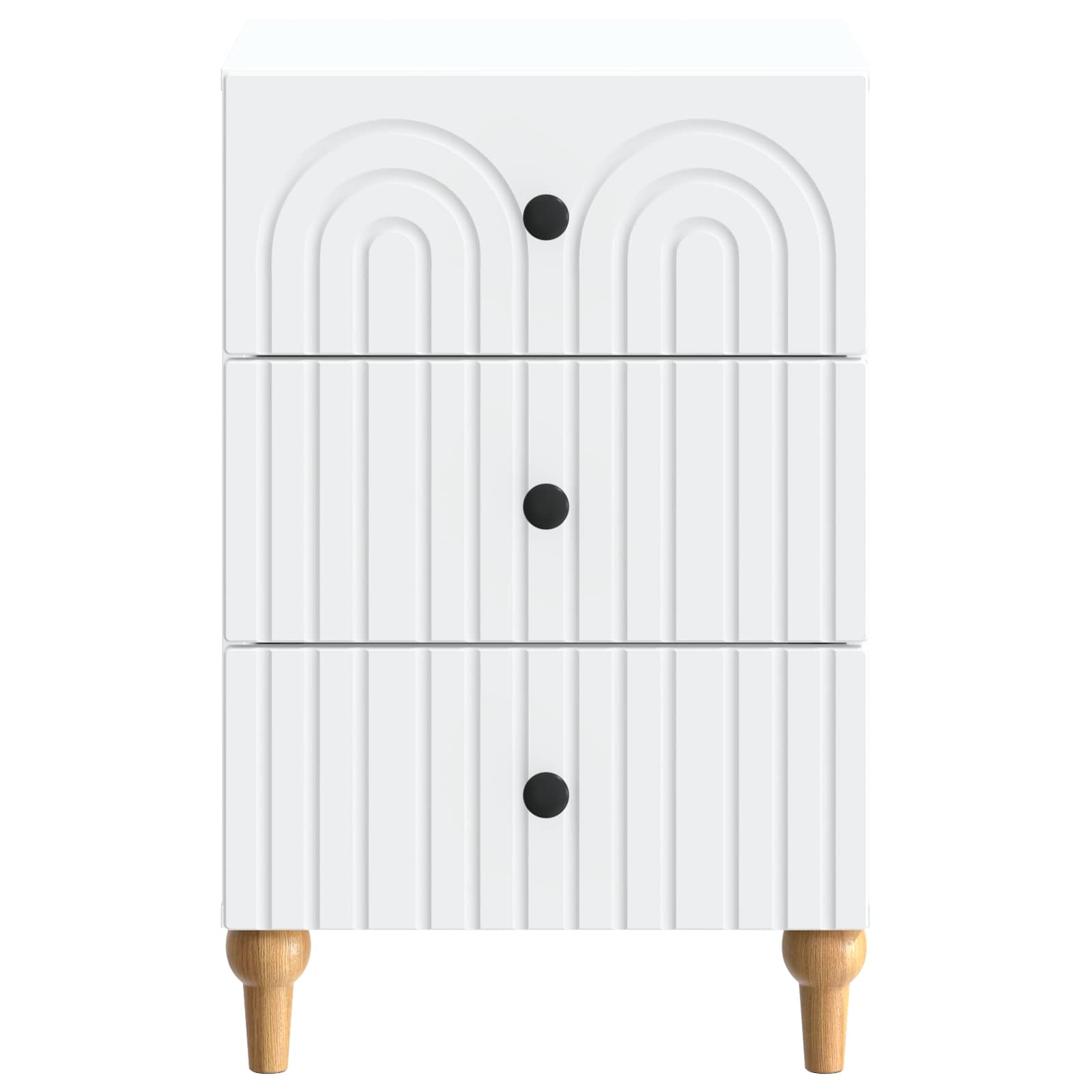 Cabinet de chevet Blanc 43 x 41 x 66,5 cm Bois d'ingénierie - XIOS