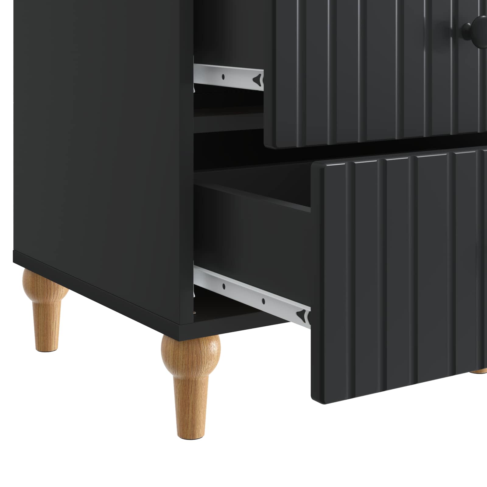 Cabinet de chevet Noir 43 x 41 x 66,5 cm Bois d'ingénierie - XIOS