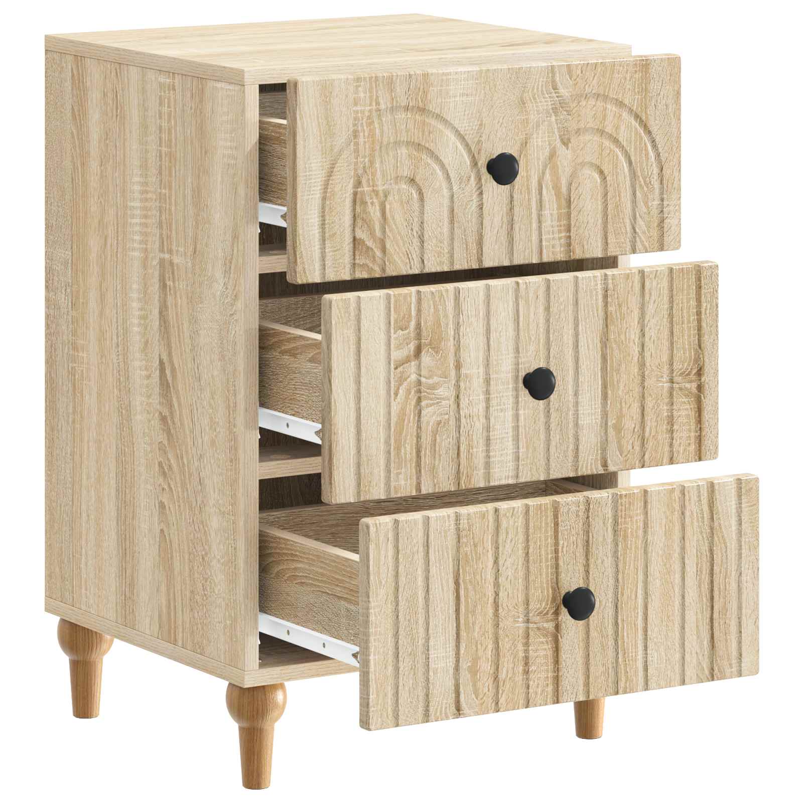 Cabinet de chevet avec tiroir Chêne Sonoma 43 x 41 x 66,5 cm - XIOS