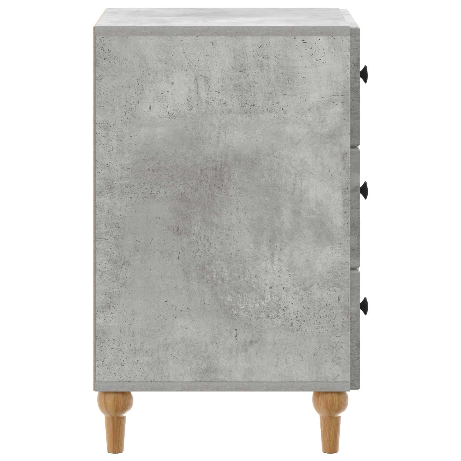 Cabinet de chevet avec tiroir Gris béton 43 x 41 x 66,5 cm - XIOS