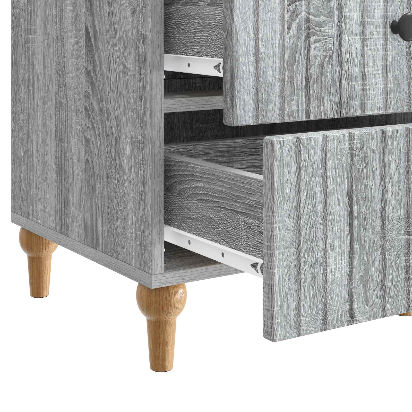 Cabinet de chevet avec tiroir Sonoma gris 43 x 41 x 66,5 cm - XIOS