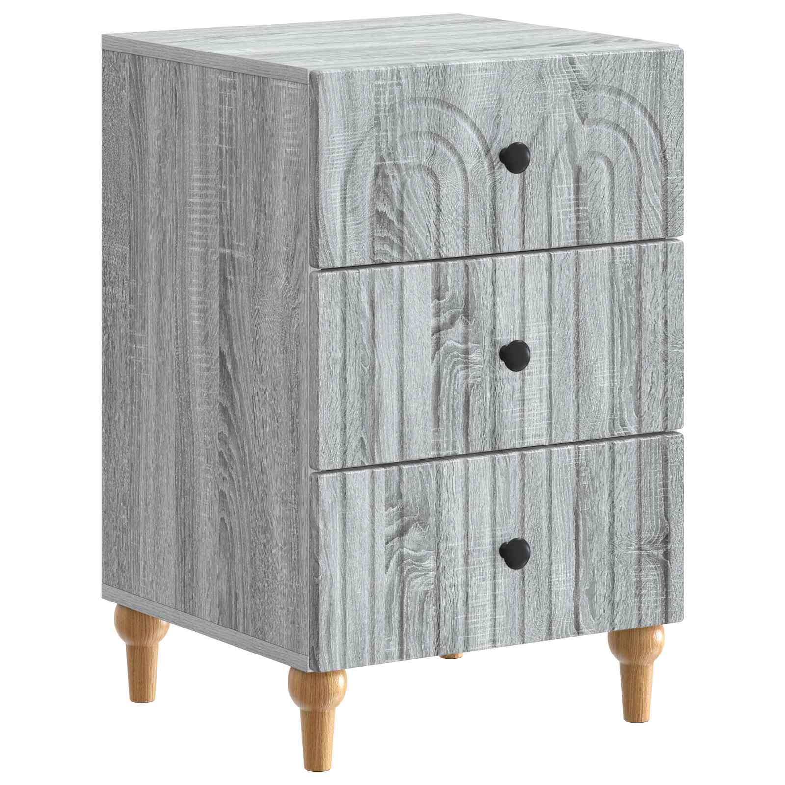 Cabinet de chevet avec tiroir Sonoma gris 43 x 41 x 66,5 cm - XIOS