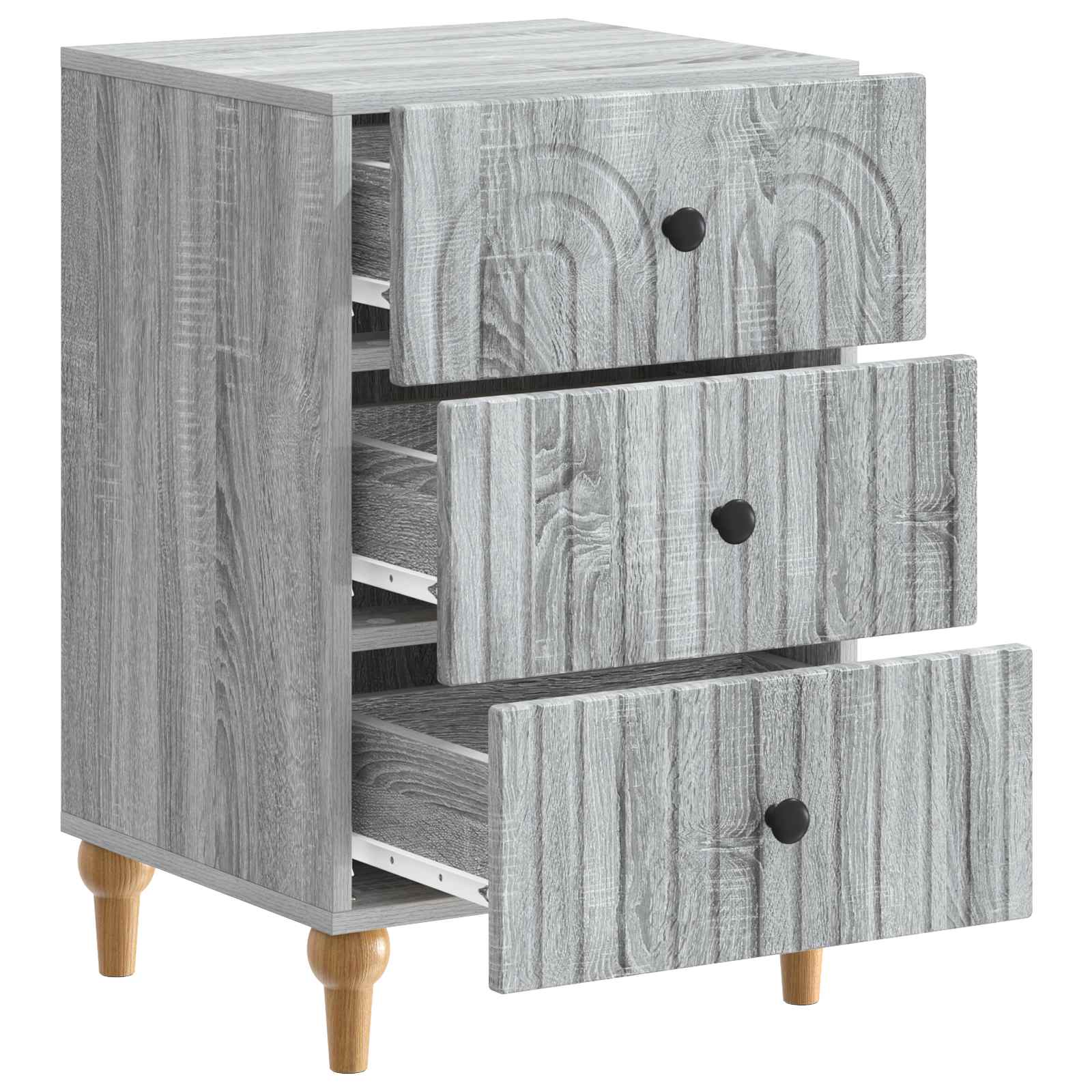 Cabinet de chevet avec tiroir Sonoma gris 43 x 41 x 66,5 cm - XIOS