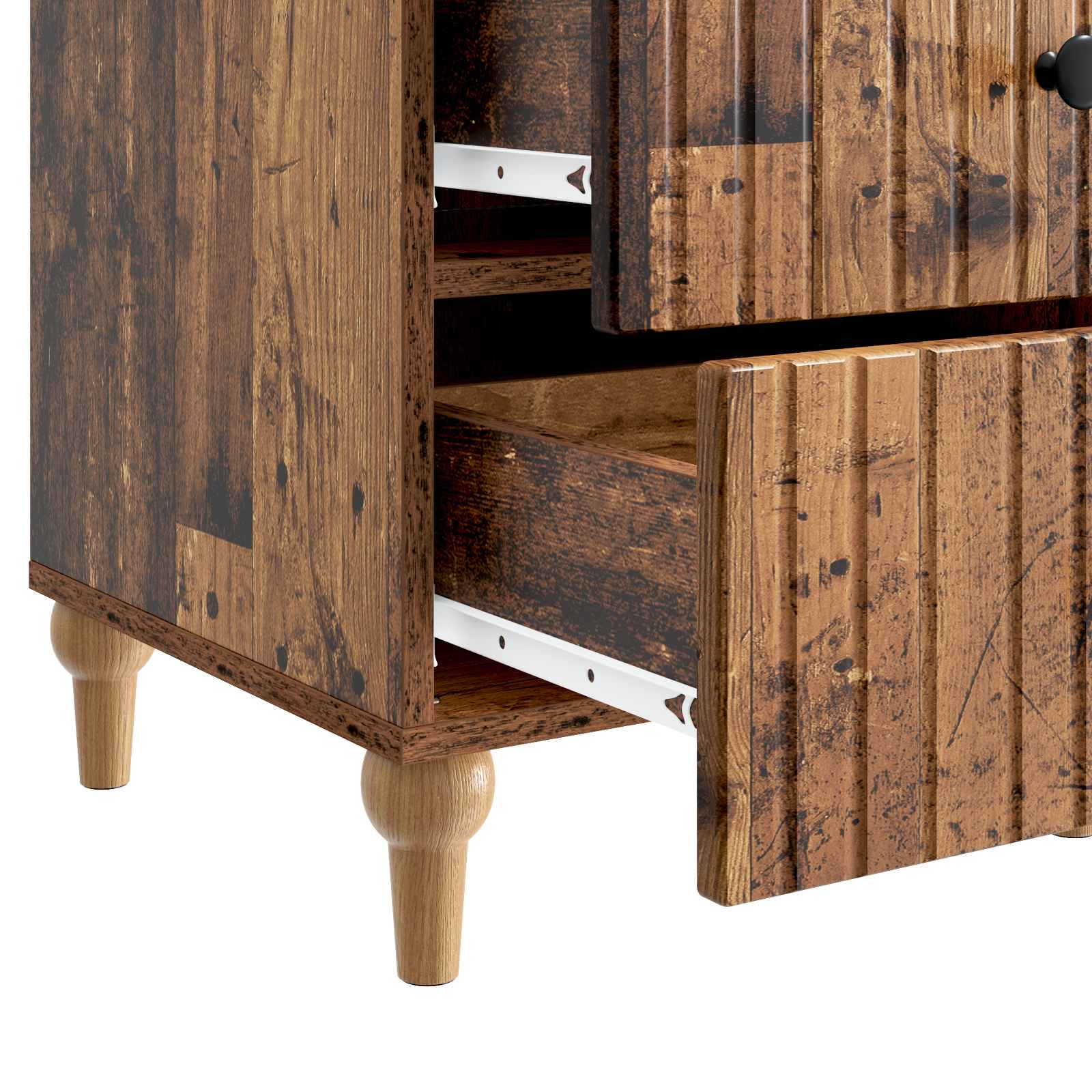 Cabinet de chevet avec tiroir Bois ancien 43 x 41 x 66,5 cm - XIOS