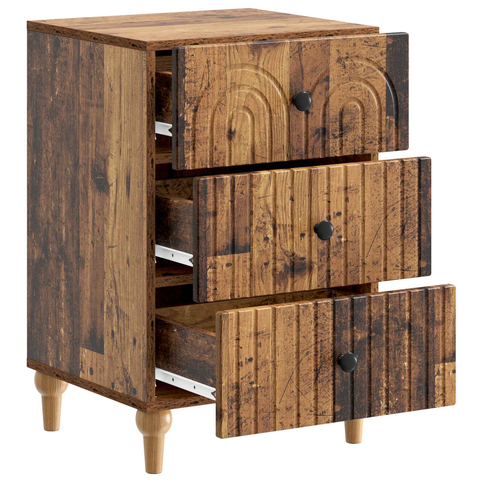 Cabinet de chevet avec tiroir Bois ancien 43 x 41 x 66,5 cm - XIOS