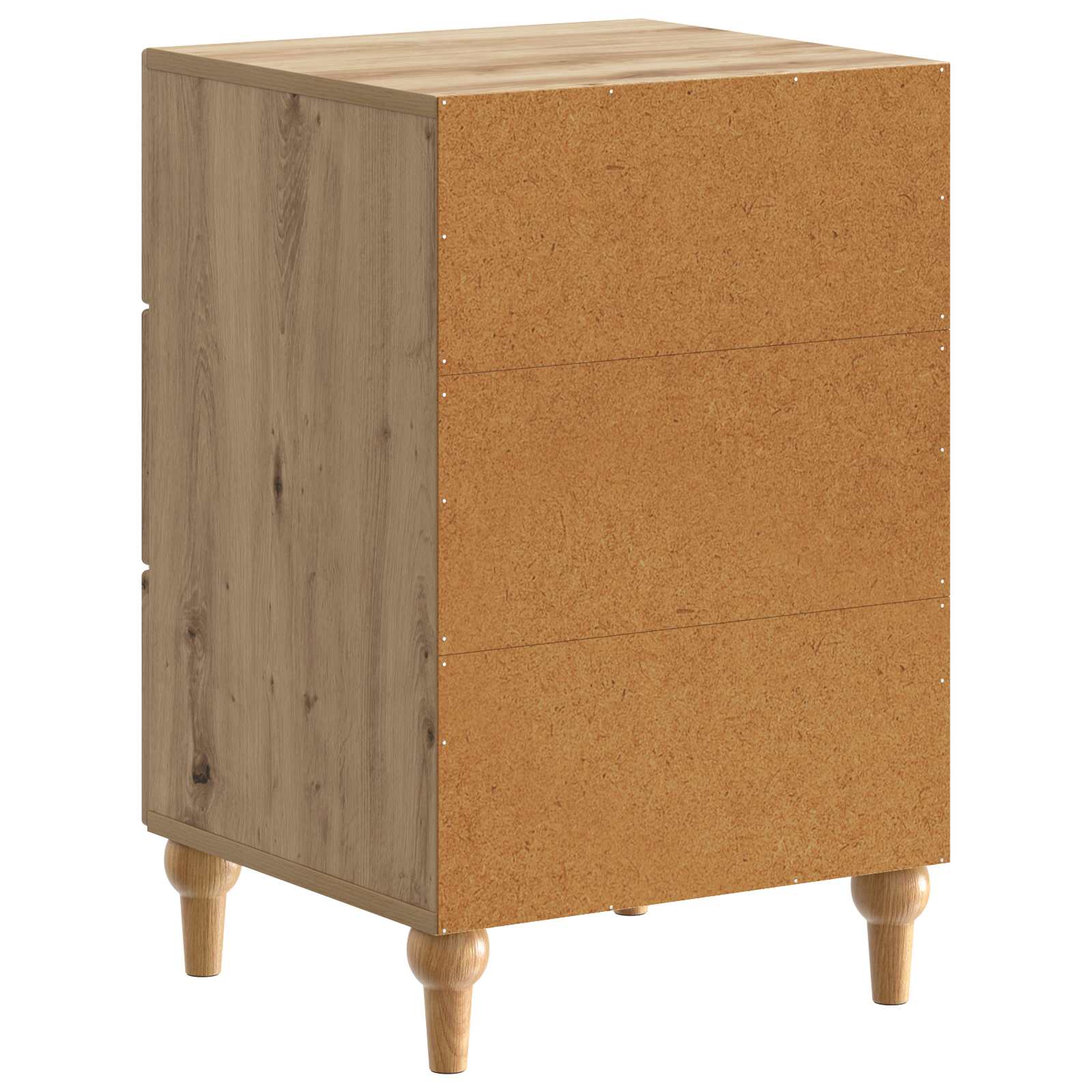 Cabinet de chevet avec tiroir Chêne artisanal 43 x 41 x 66,5 cm - XIOS