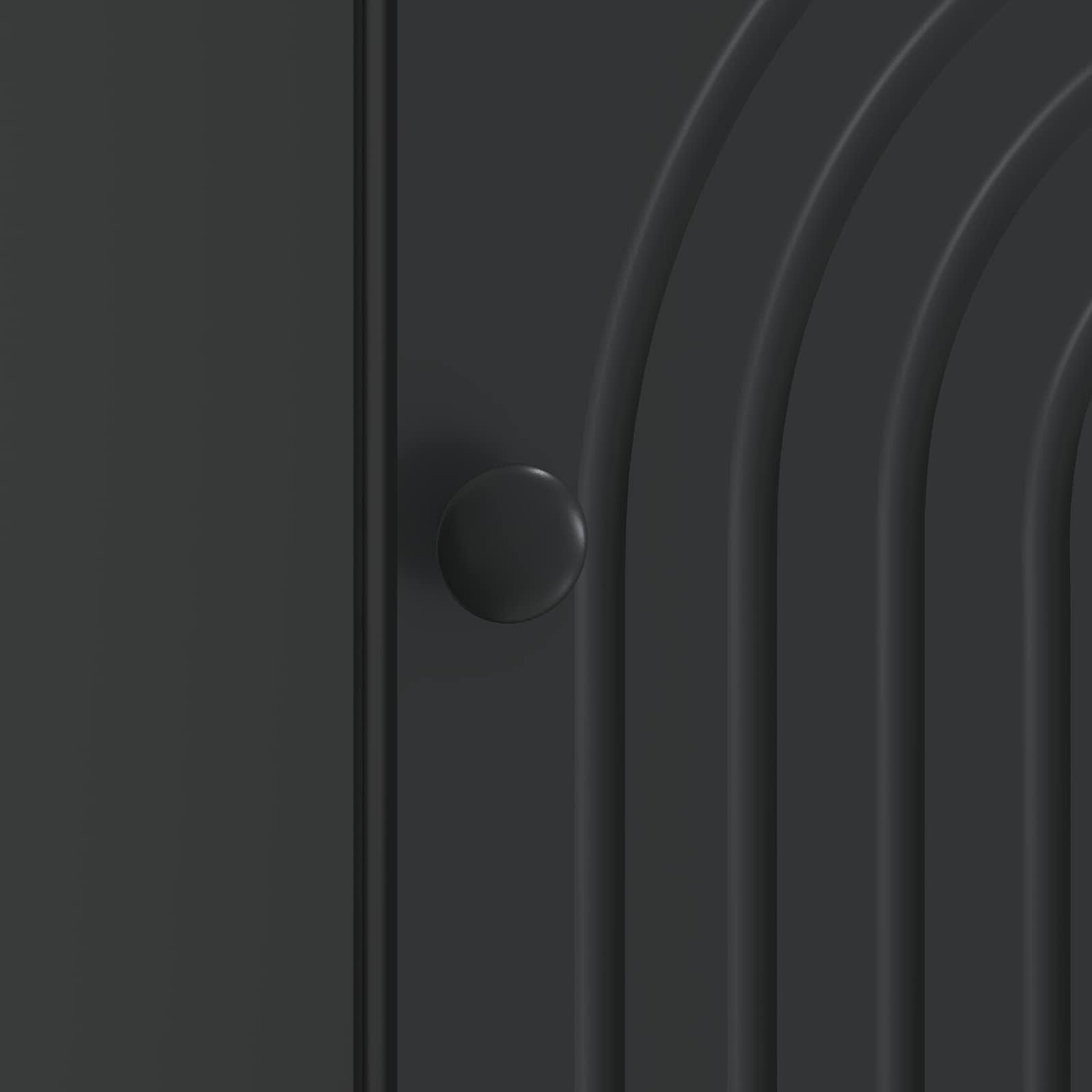 Cabinet de chevet Noir 43 x 34,5 x 50 cm Bois d'ingénierie - XIOS
