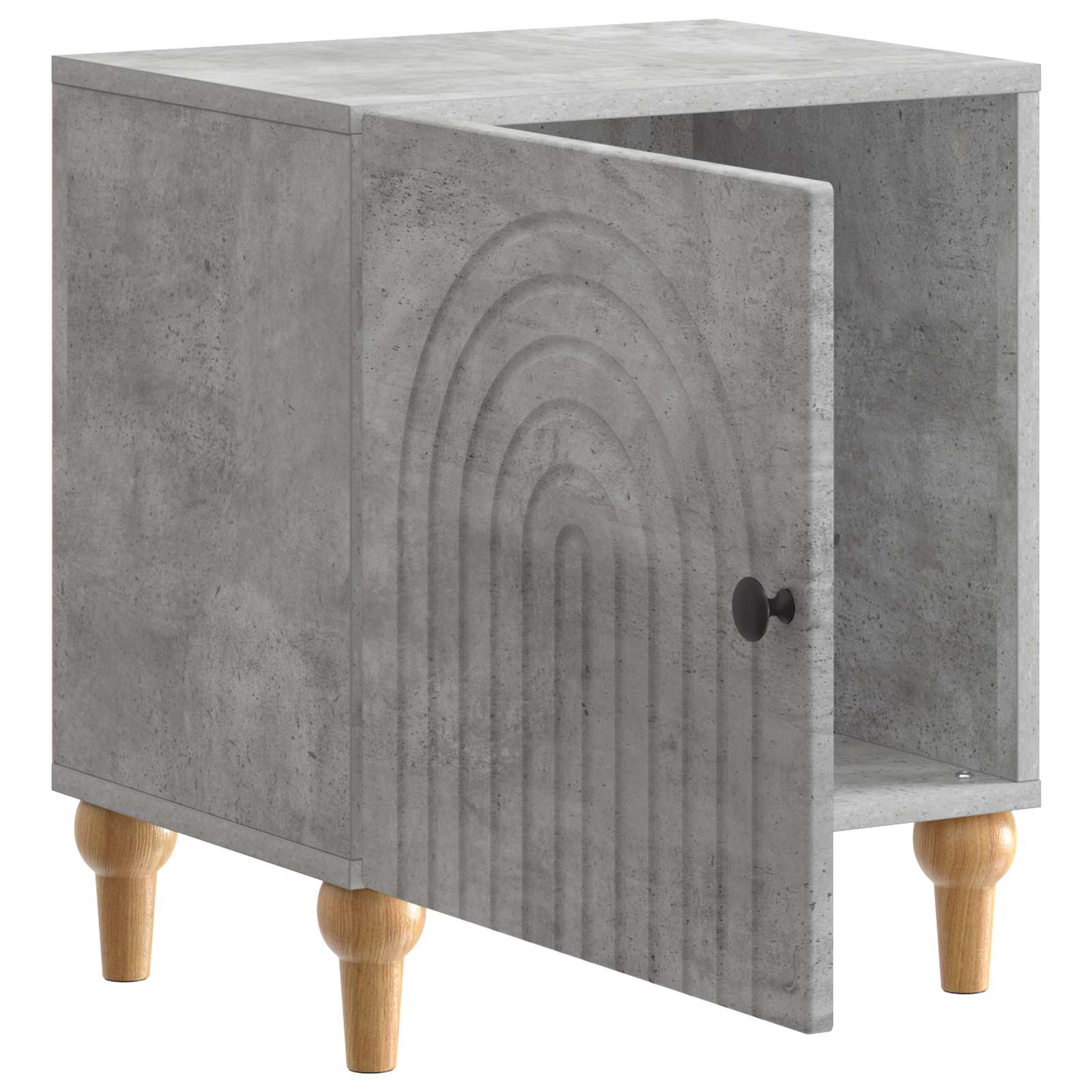 Cabinet de chevet 2 pcs Gris béton 43 x 34,5 x 50 cm - XIOS