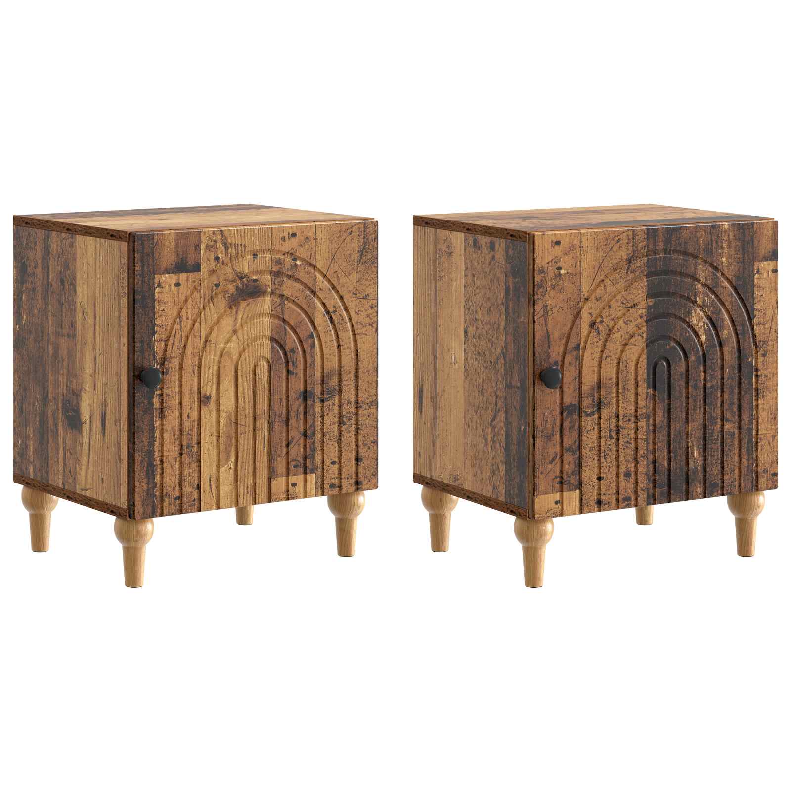 Cabinet de chevet 2 pcs Bois ancien 43 x 34,5 x 50 cm - XIOS