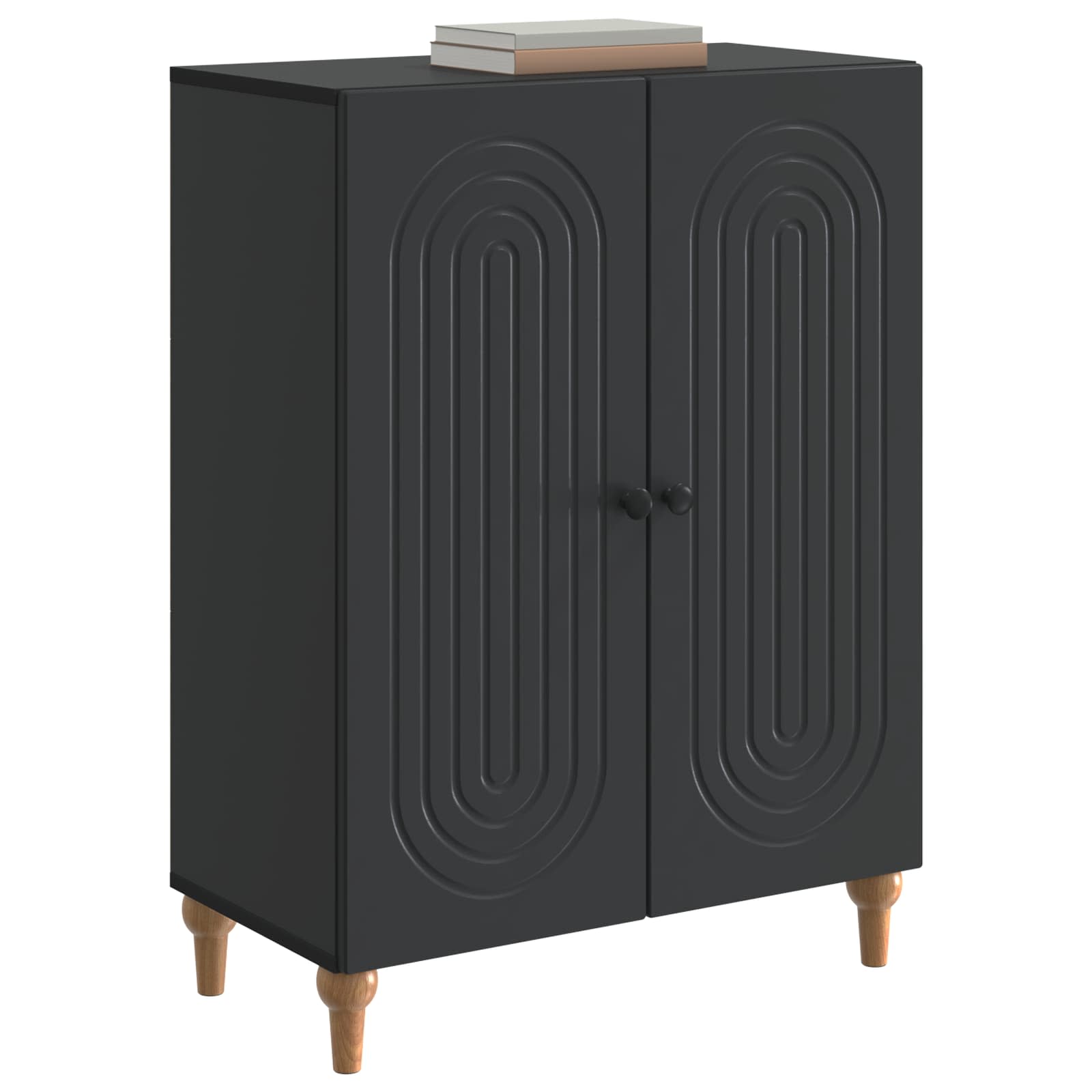 Buffet Noir 66 x 34,5 x 90 cm Bois d'ingénierie - XIOS