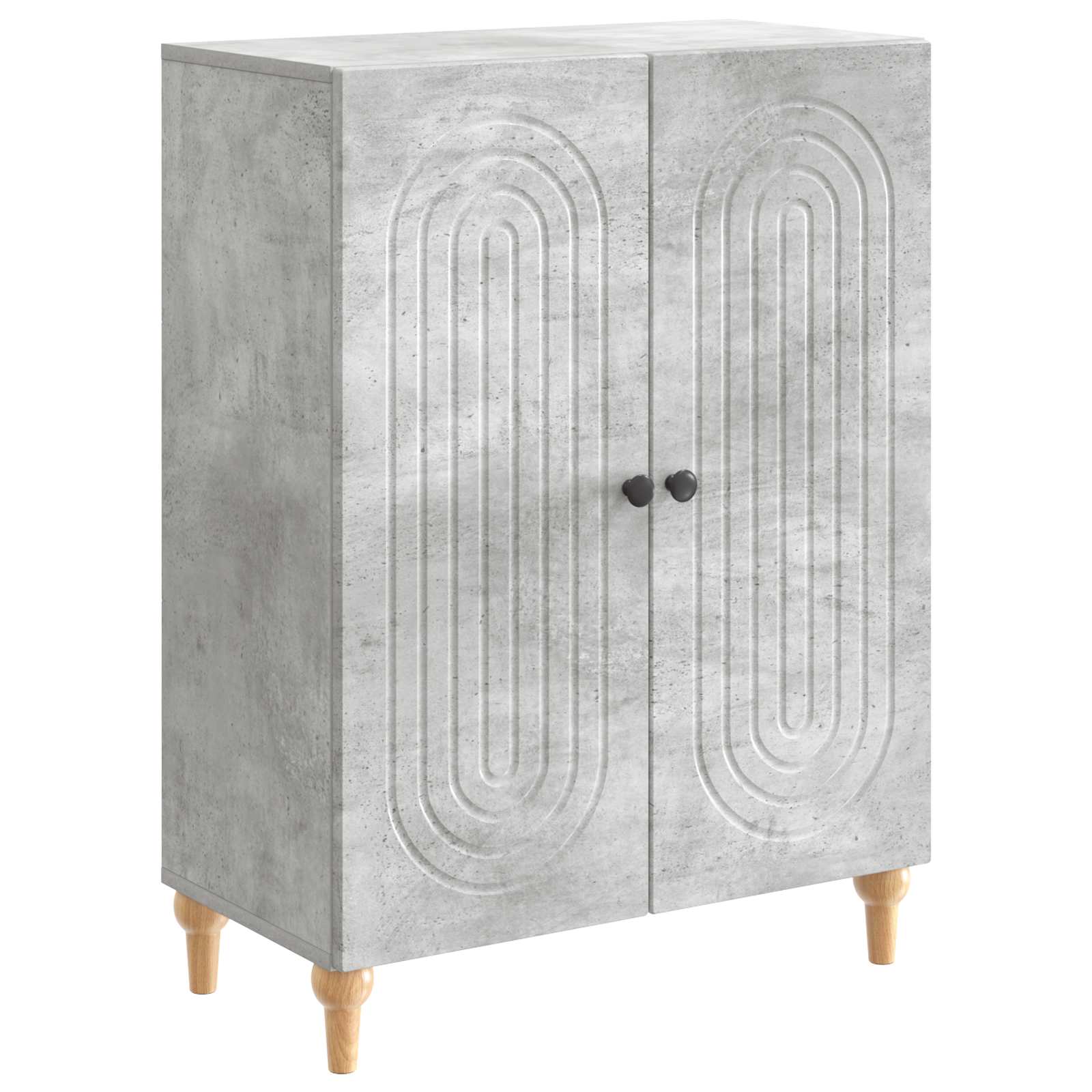 Buffet Gris béton 66 x 34,5 x 90 cm Bois d'ingénierie - XIOS