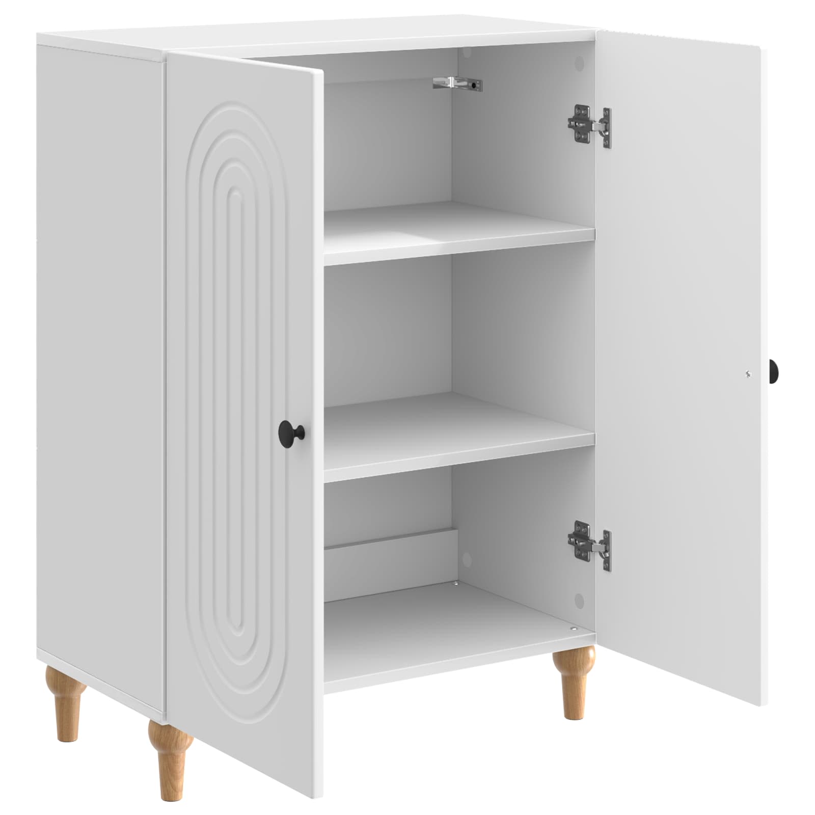 Buffet Blanc brillant 66 x 34,5 x 90 cm Bois d'ingénierie - XIOS