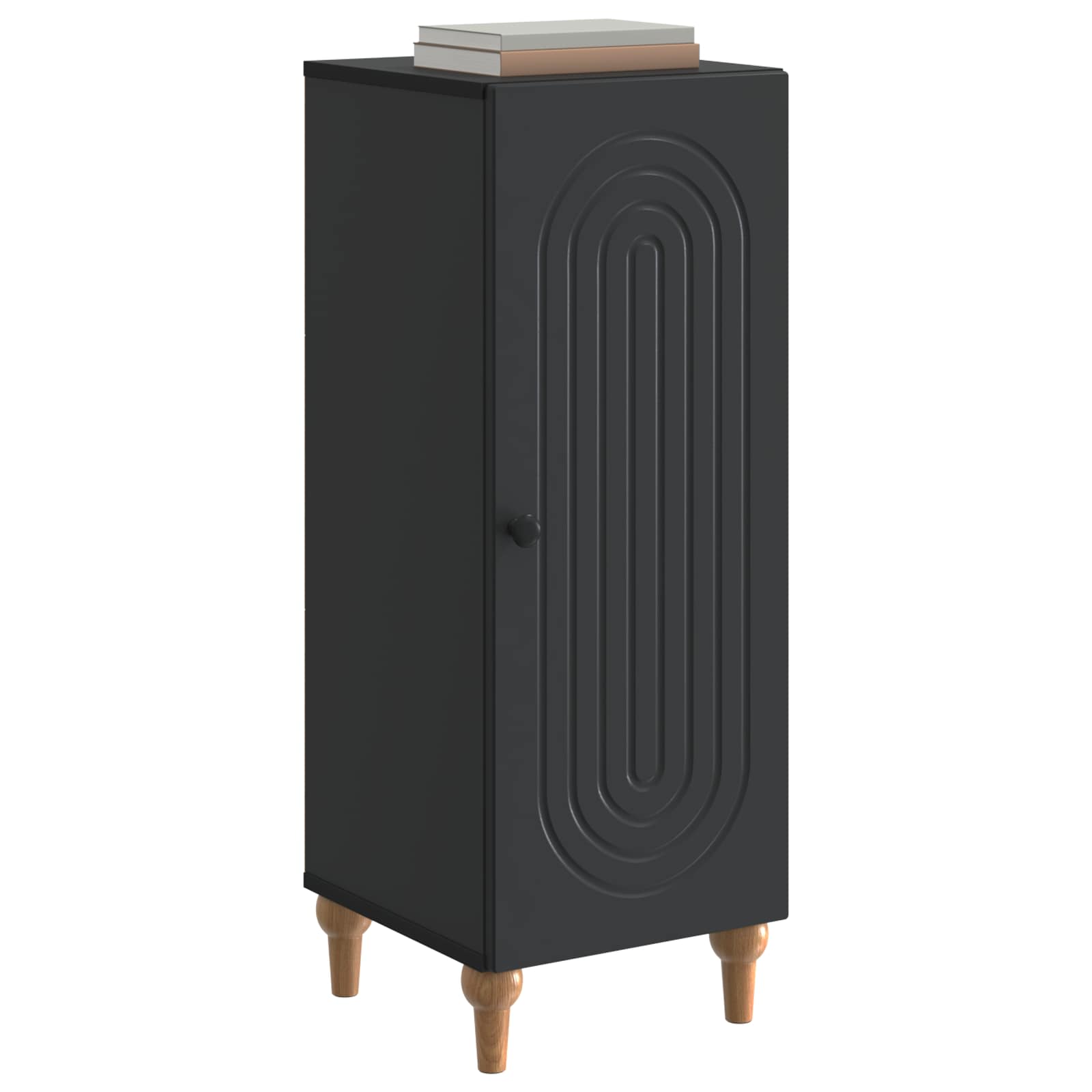 Buffet Noir 33 x 34,5 x 90 cm Bois d'ingénierie - XIOS