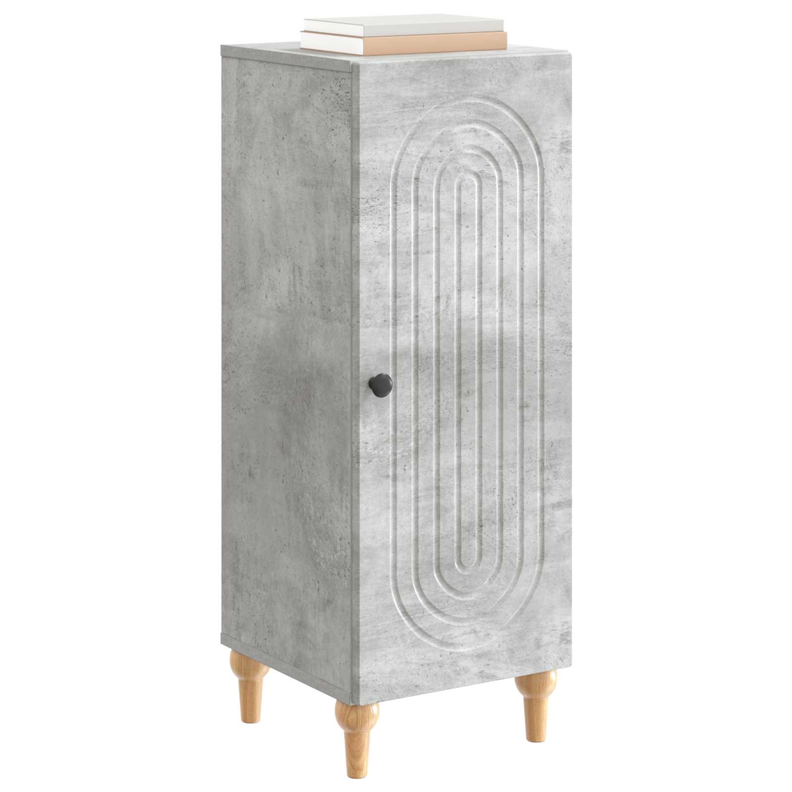 Buffet Gris béton 33 x 34,5 x 90 cm Bois d'ingénierie - XIOS