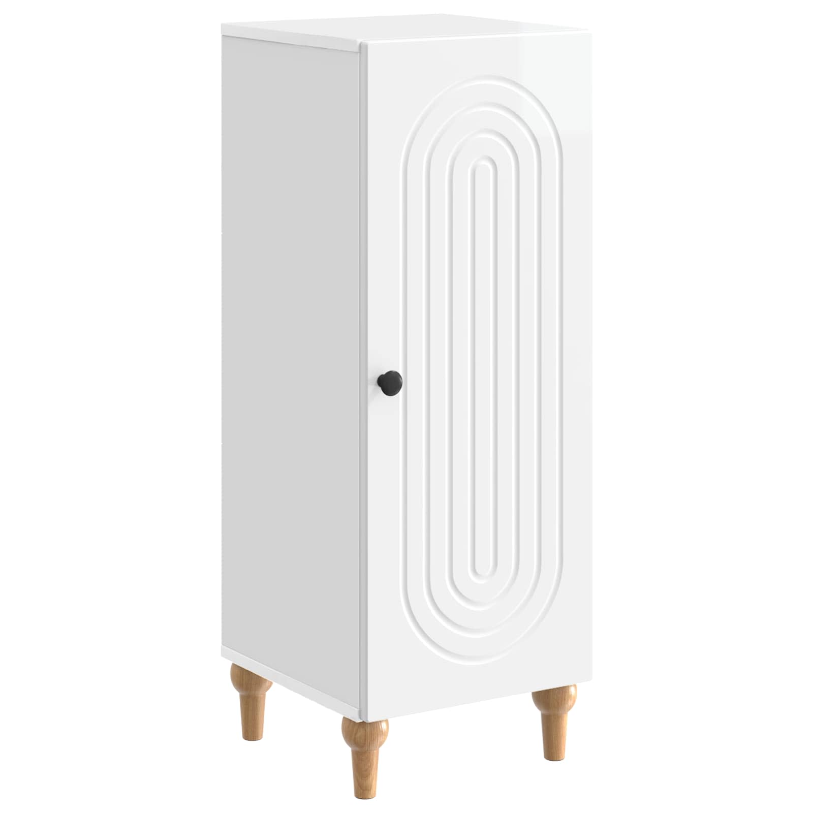 Buffet Blanc brillant 33 x 34,5 x 90 cm Bois d'ingénierie - XIOS