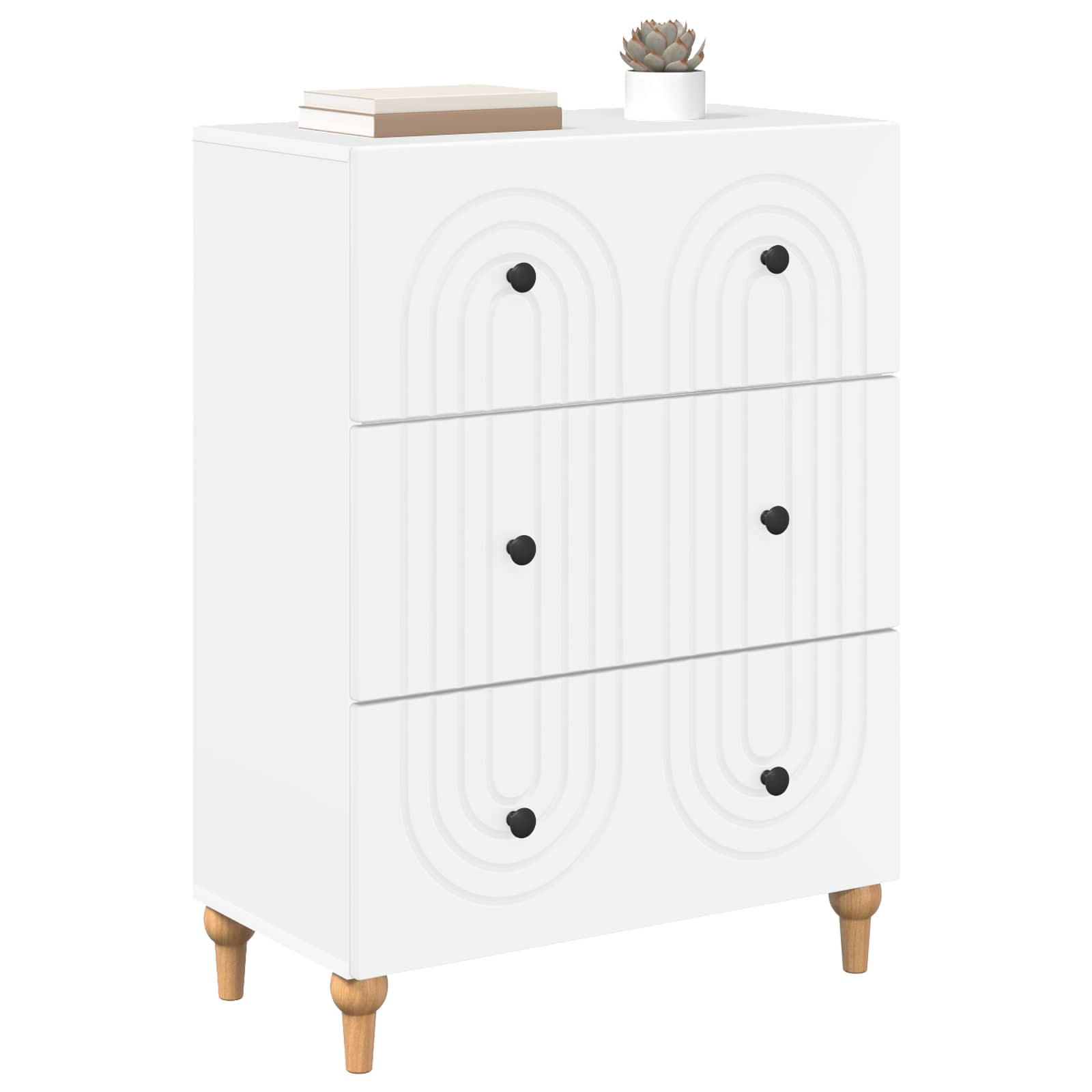 Armoire à tiroirs Blanc 66 x 34,5 x 90 cm Bois d'ingénierie - XIOS