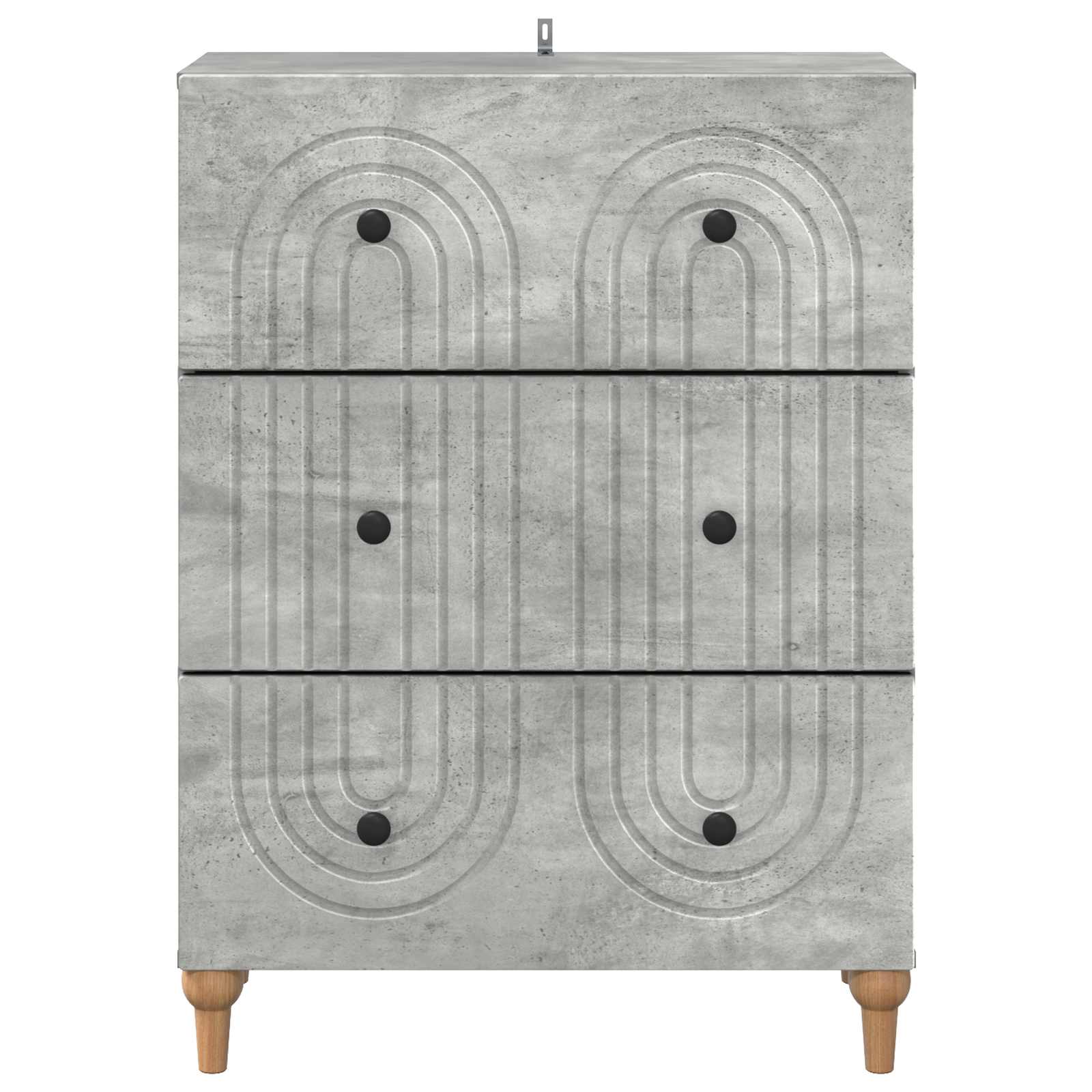 Armoire à tiroirs Gris béton 66 x 34,5 x 90 cm - XIOS