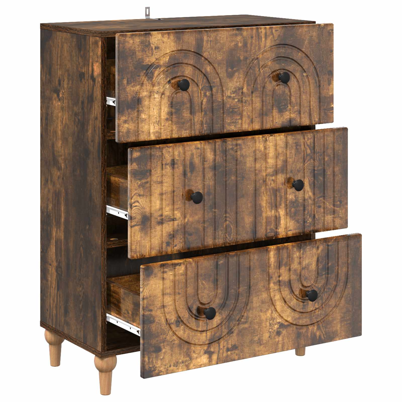 Armoire à tiroirs Chêne fumé 66 x 34,5 x 90 cm - XIOS