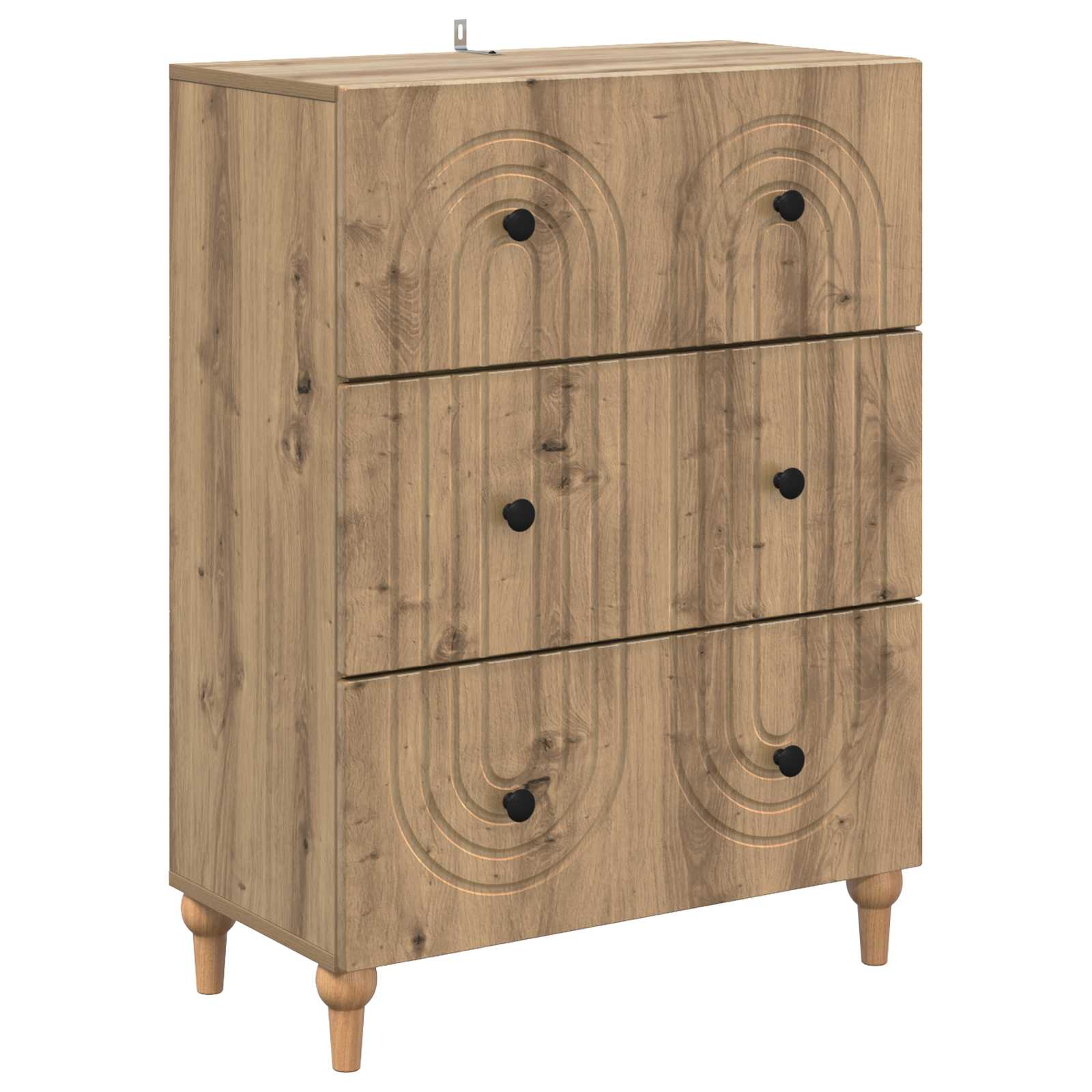 Armoire à tiroirs Chêne artisanal 66 x 34,5 x 90 cm - XIOS