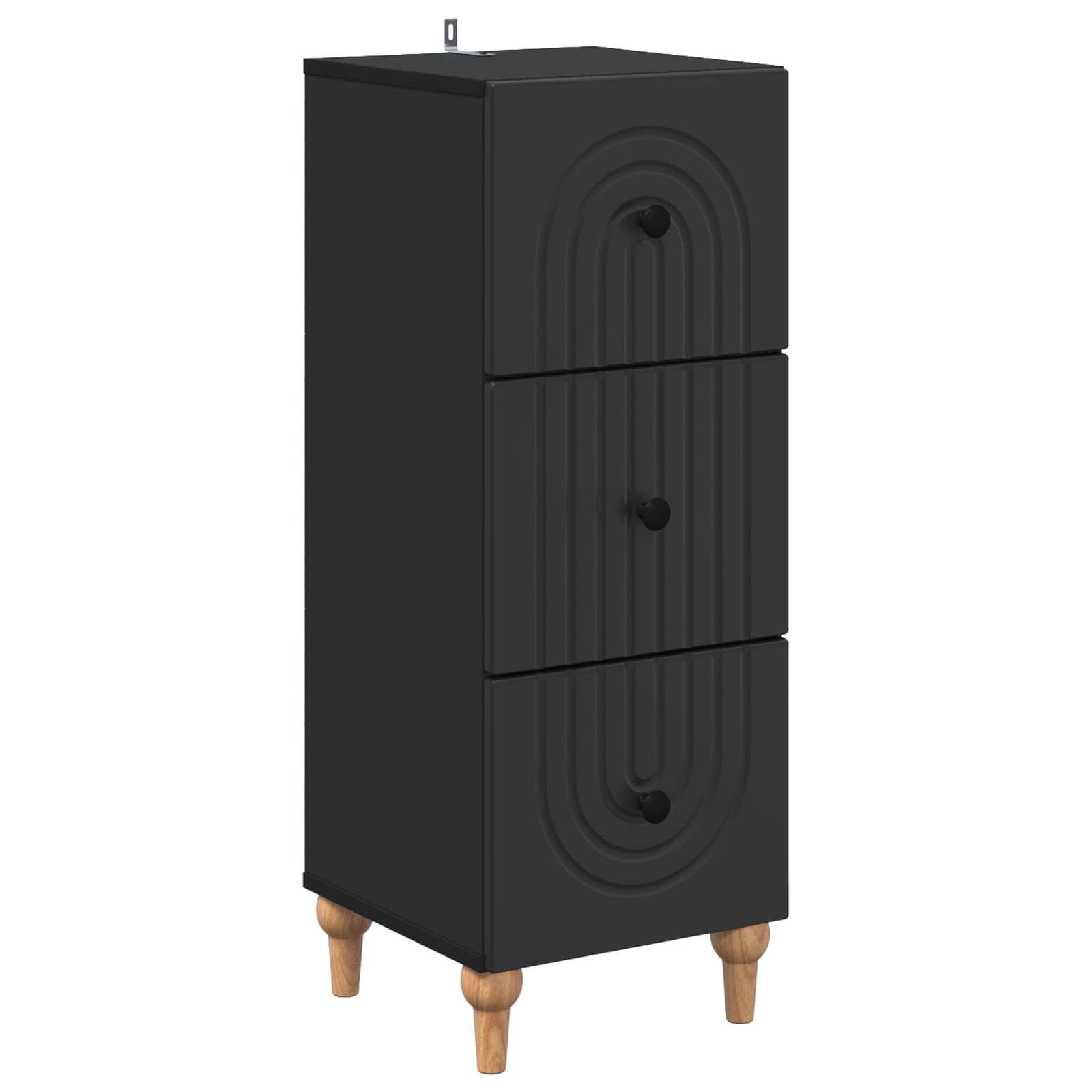 Armoire à tiroirs Noir 33 x 34,5 x 90 cm Bois d'ingénierie - XIOS