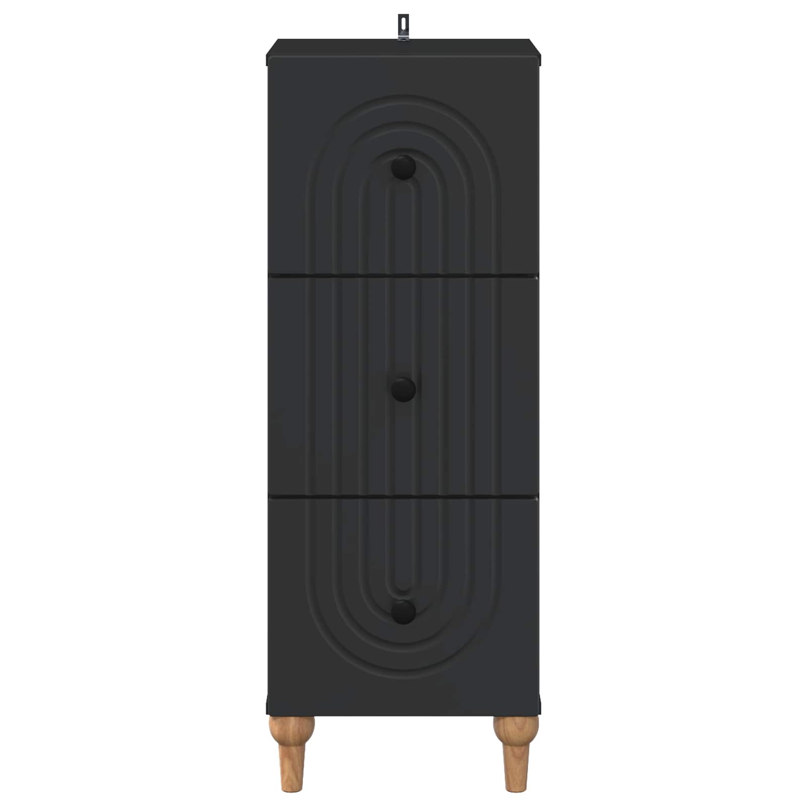 Armoire à tiroirs Noir 33 x 34,5 x 90 cm Bois d'ingénierie - XIOS