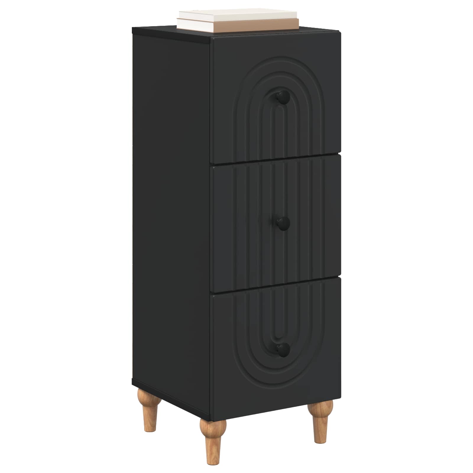 Armoire à tiroirs Noir 33 x 34,5 x 90 cm Bois d'ingénierie - XIOS